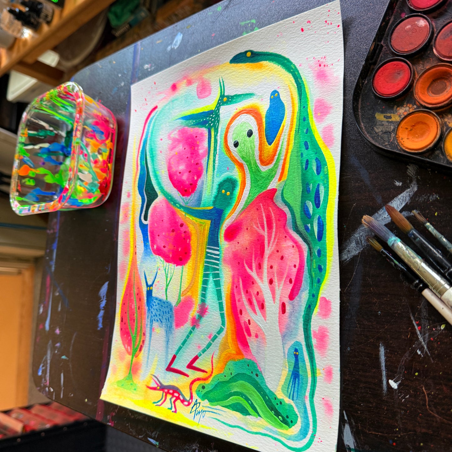 “Subconscious Stroll” original painting by BrooklynSnobs