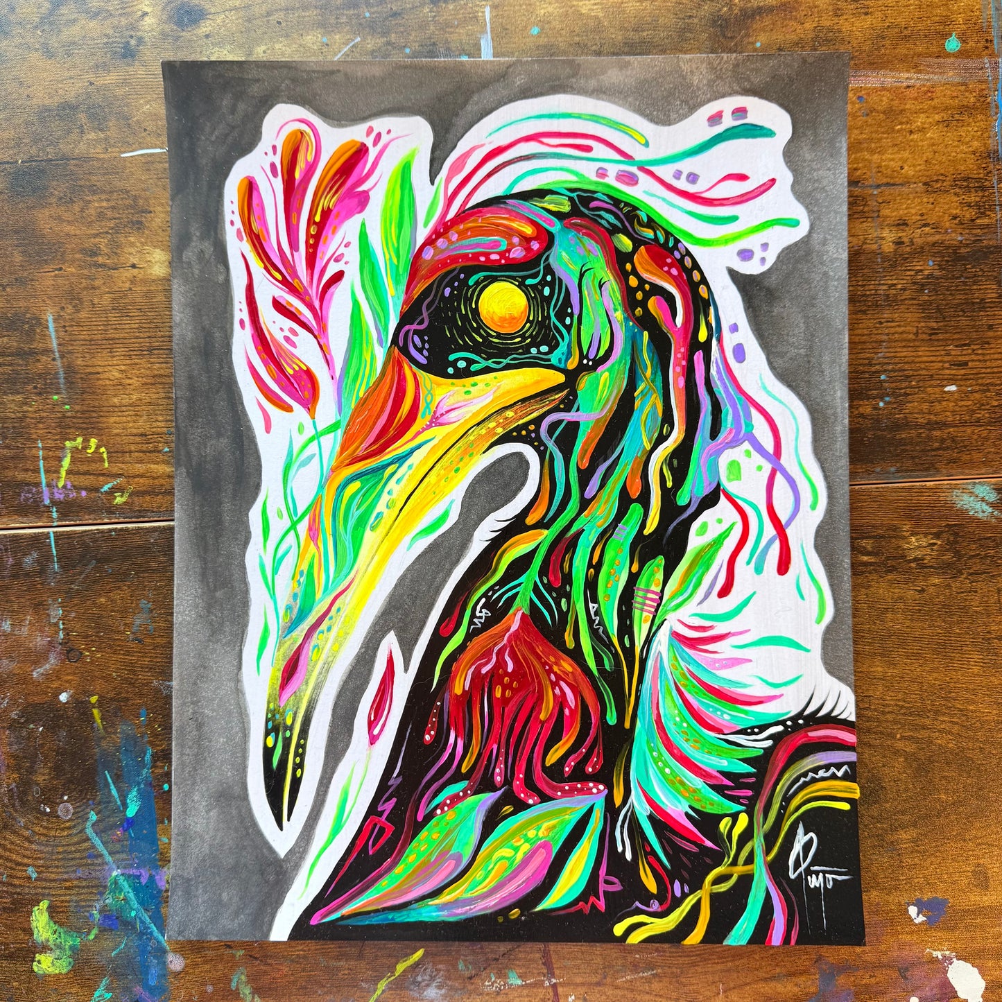 “Flying Paradise” Original Painting by BrooklynSnobs