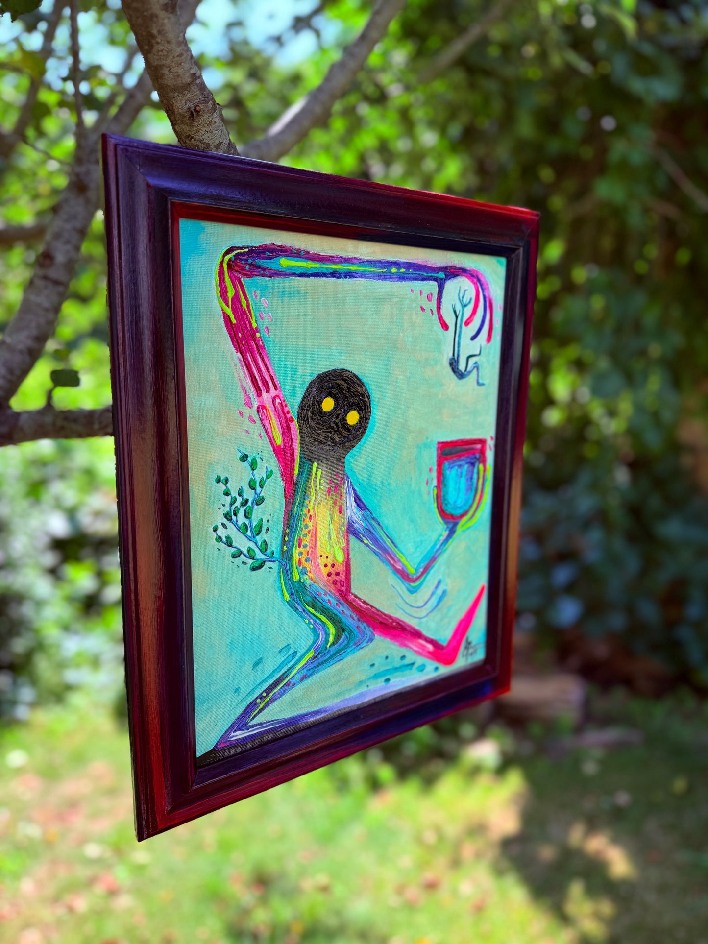"Life Is Either Testing or Teasing Me." Original Painting by BrooklynSnobs