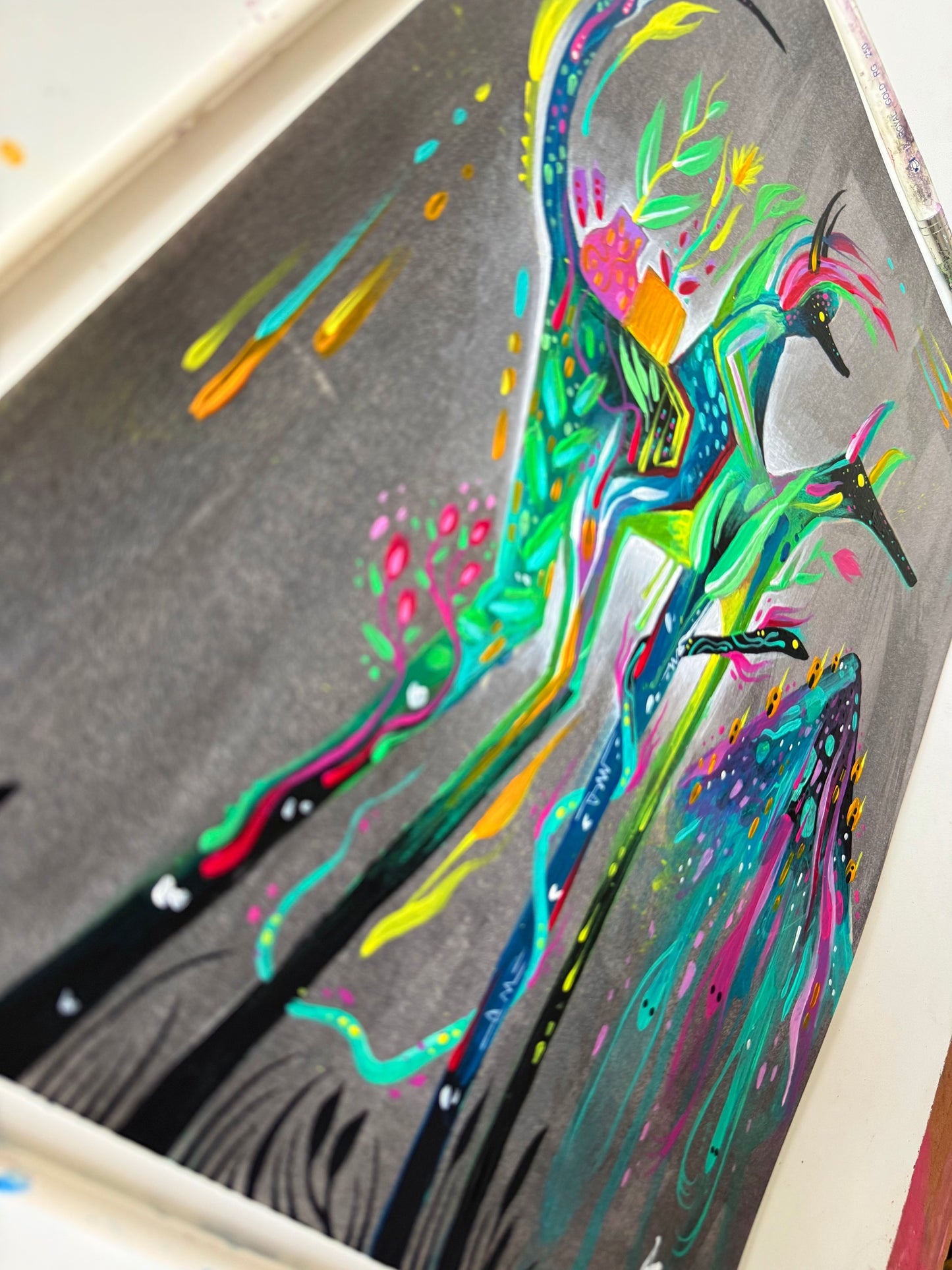 Last Look Before Leaving Home – Original Acrylic Painting