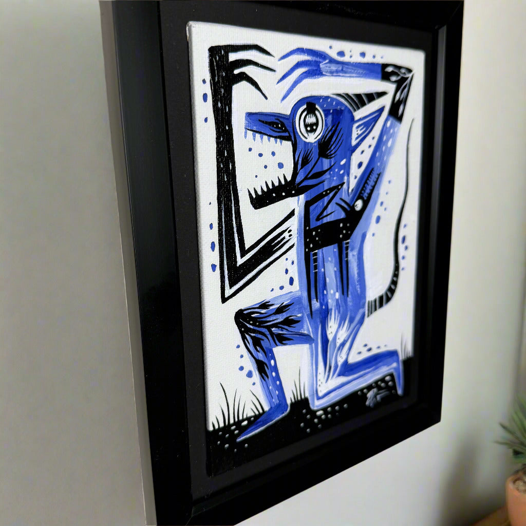 “Let the Energy Out” original paining with frame