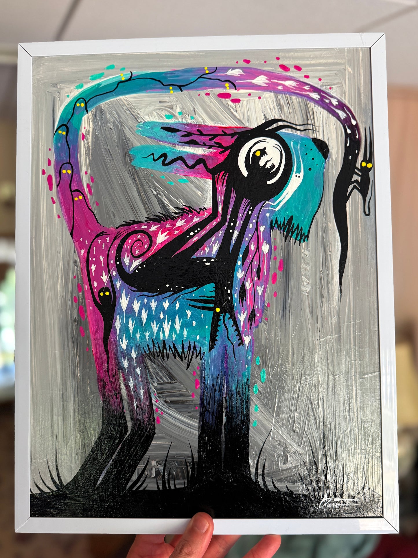 “The Curiosity of a Creature” Original Painting by BrooklynSnobs