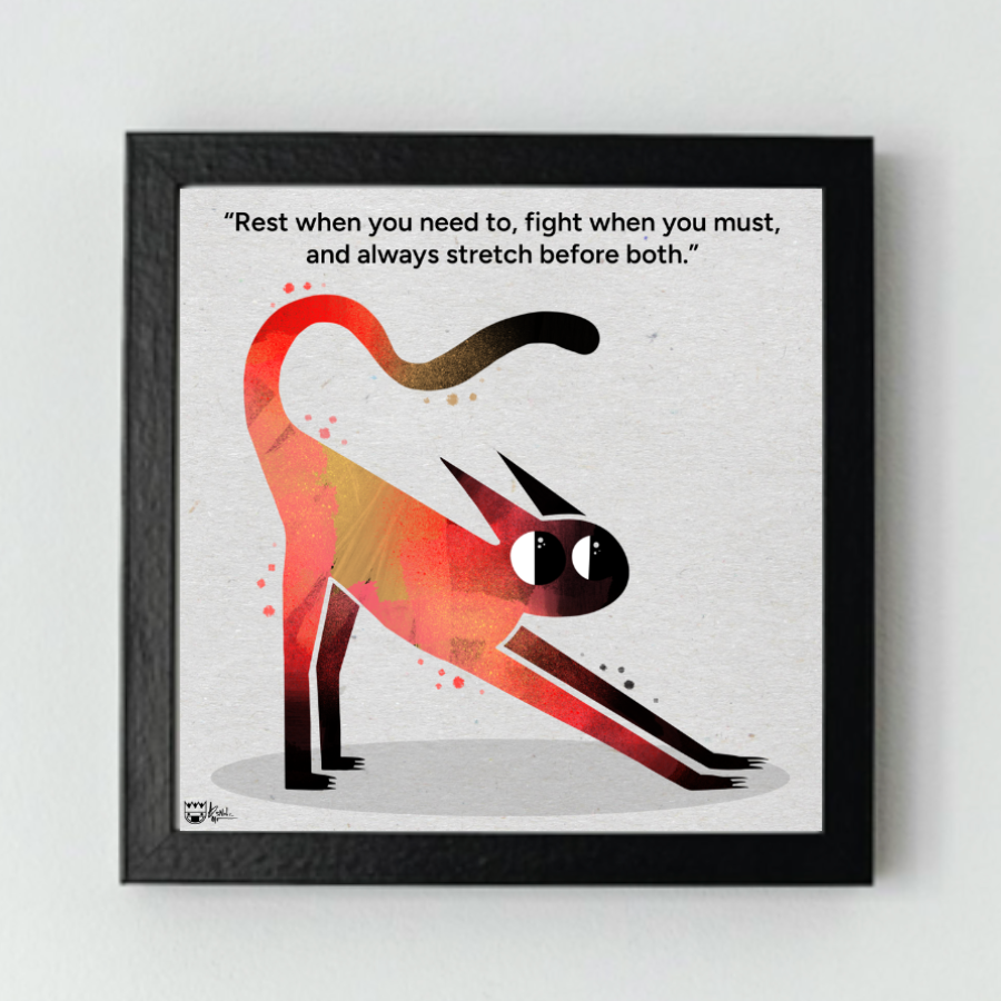 “Always Stretch" matte print.