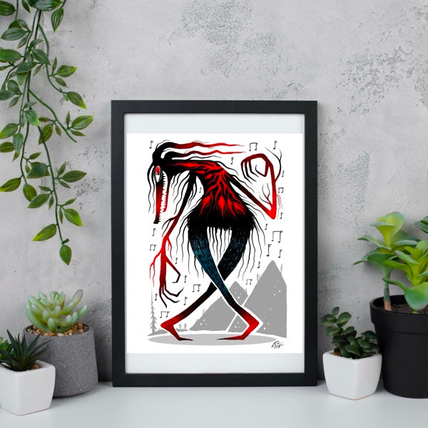 "The first creature to ever dance" print.