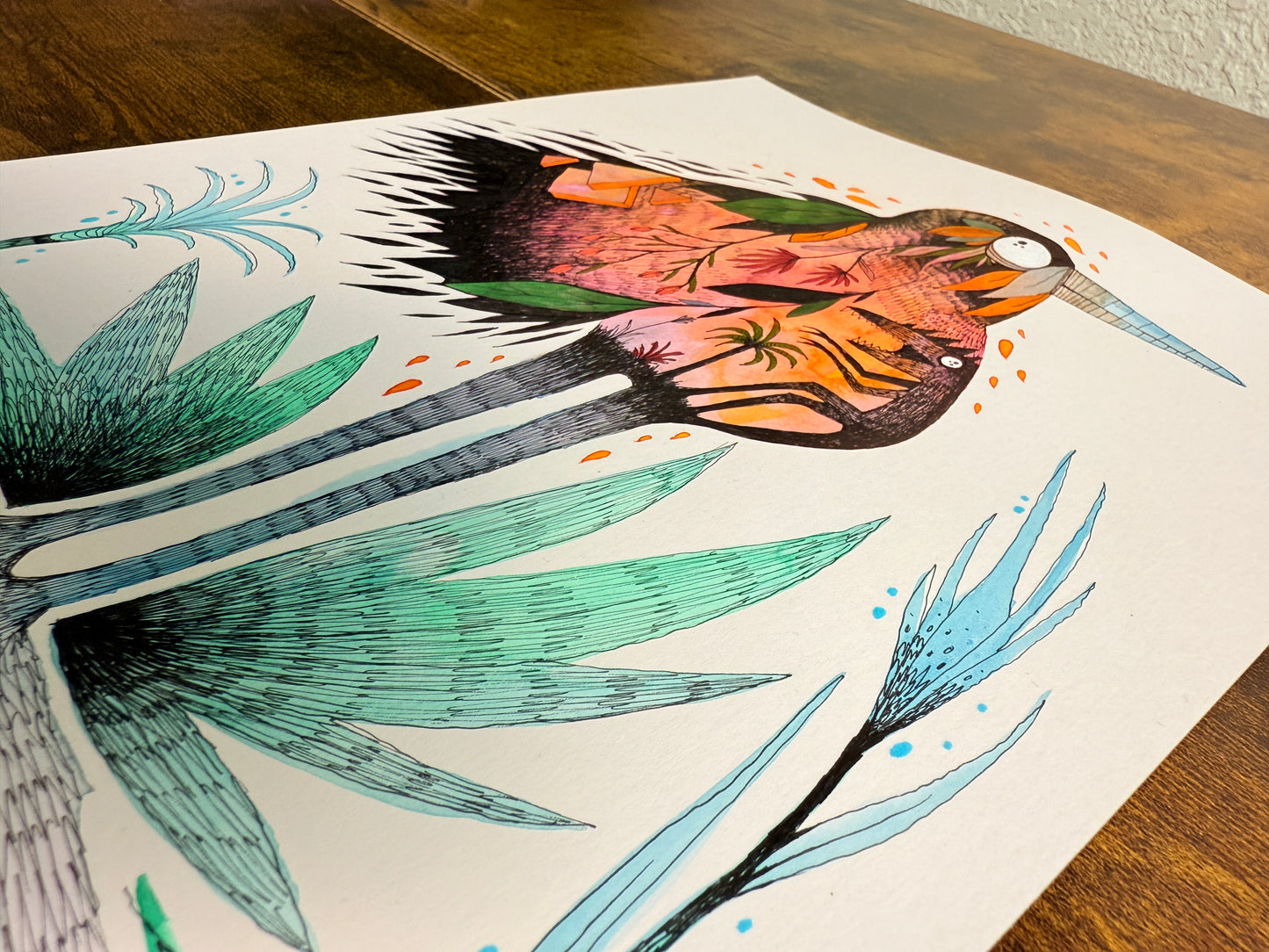 Bird Moment – 11x9” Original Painting