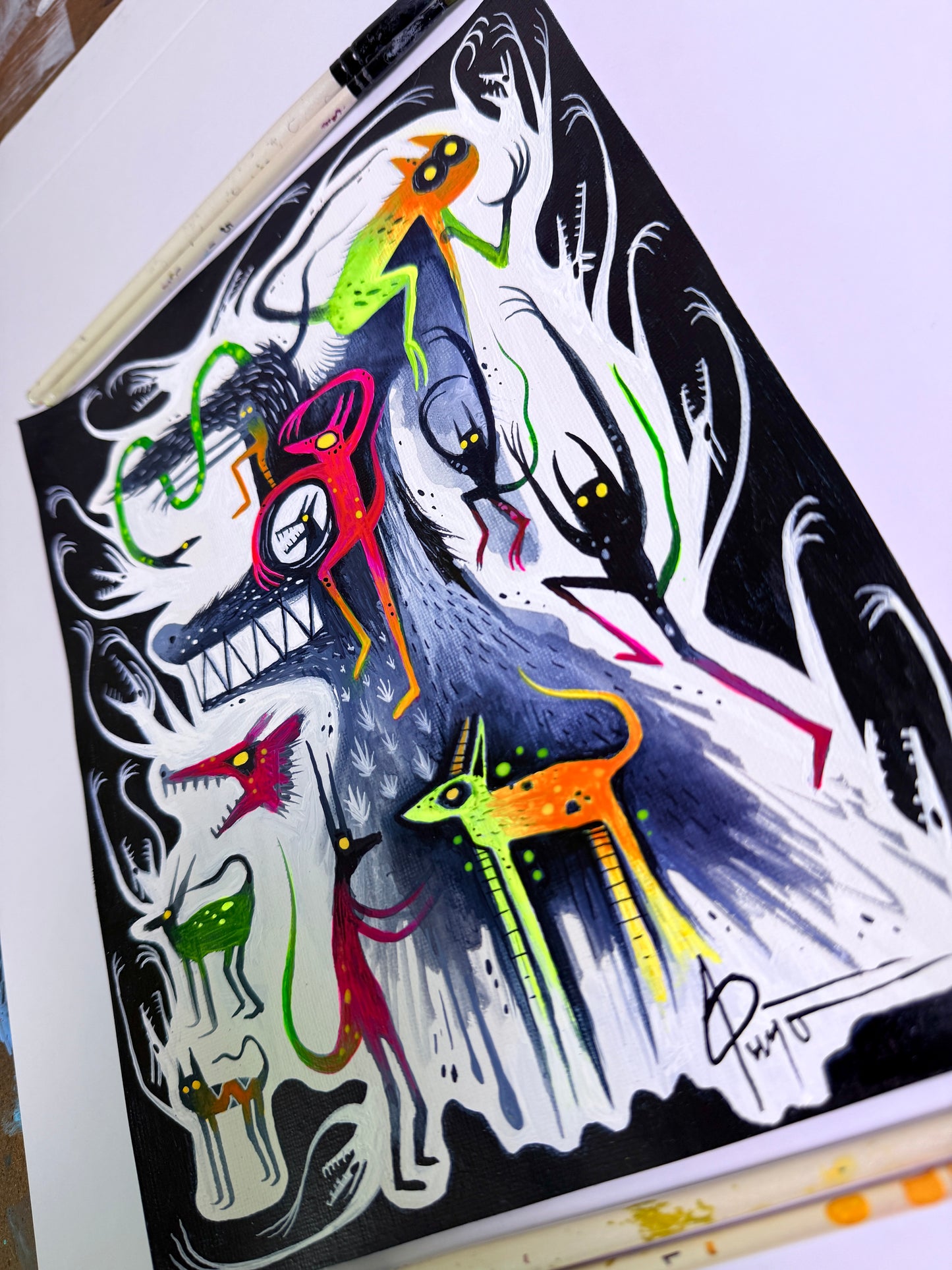 I’m Wild. Original Painting 8x10 Canvas