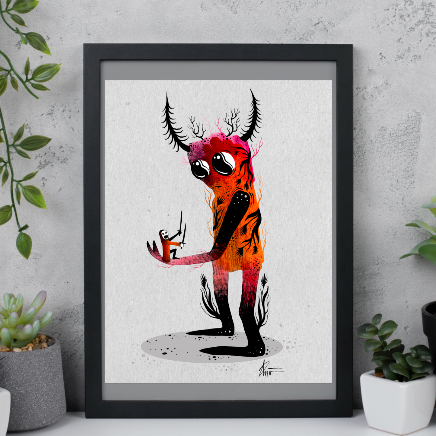 Human.. why do you want to hurt? matte print.