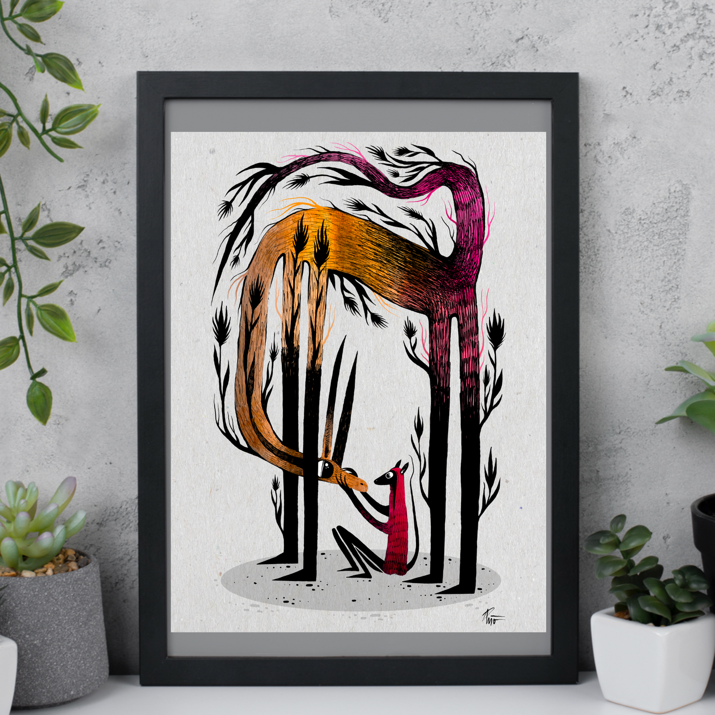 Thanks for checking on me. matte print.