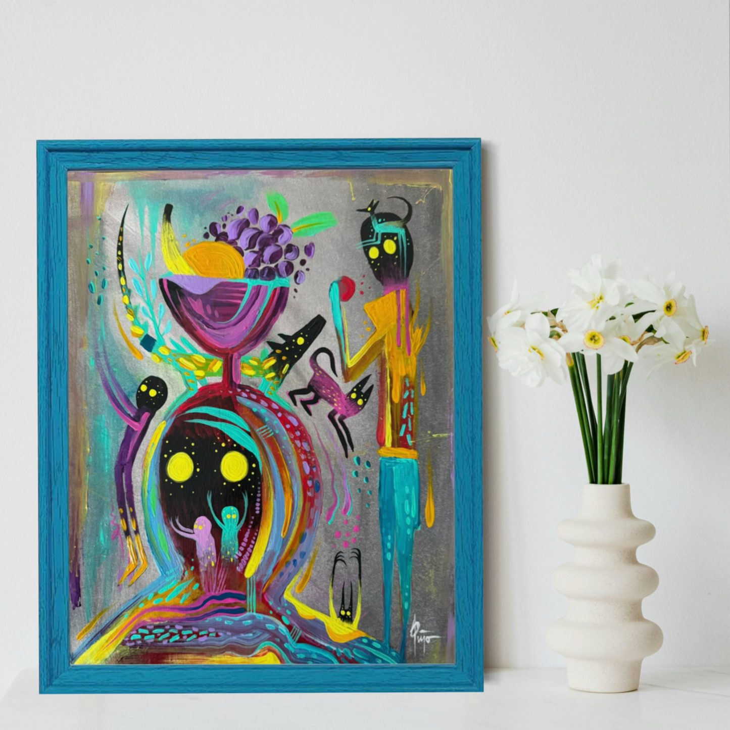 Lost while Snacking– Original Acrylic Painting