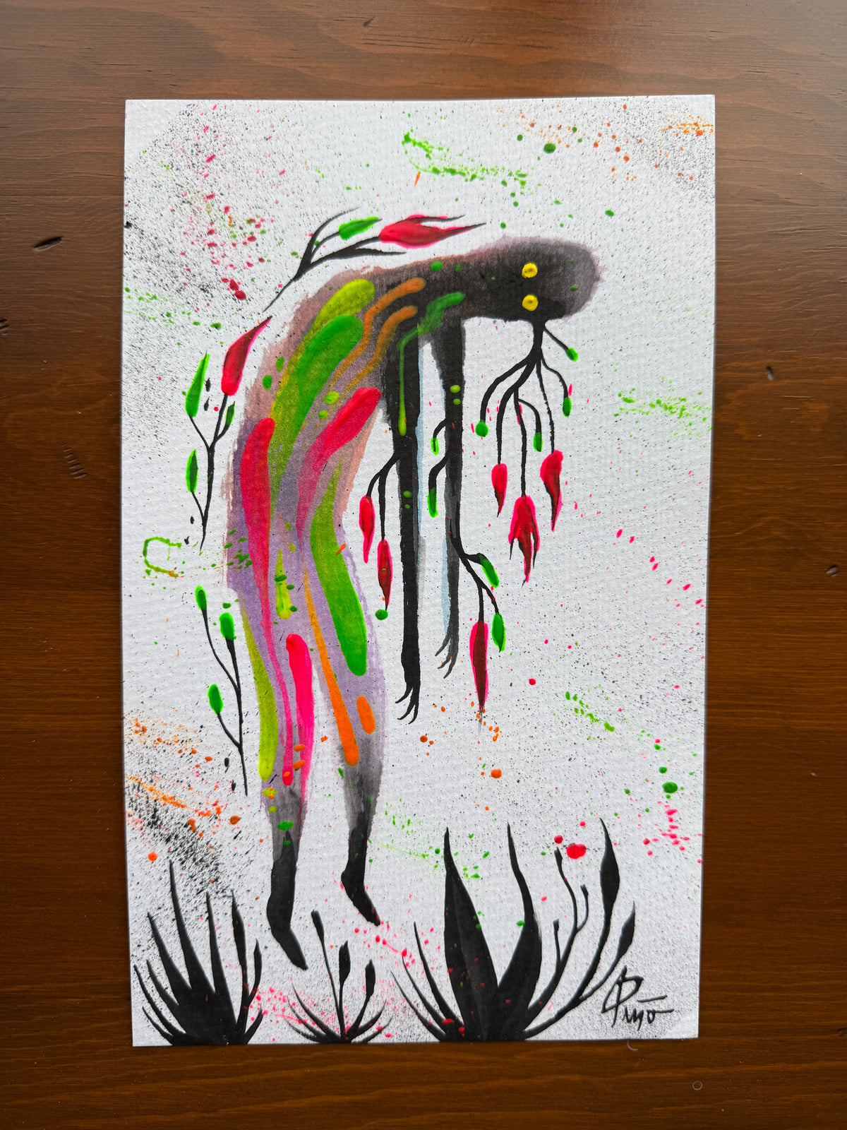 The Gravity of This | 9x5 Original Mixed Media Painting