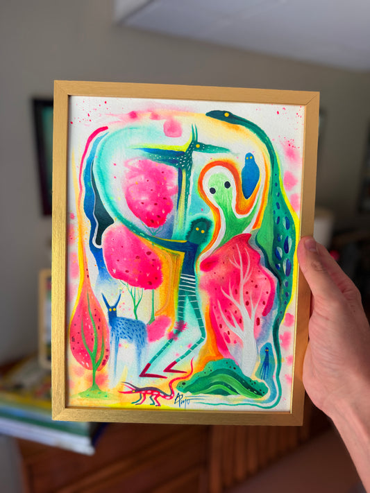 “Subconscious Stroll” original painting by BrooklynSnobs