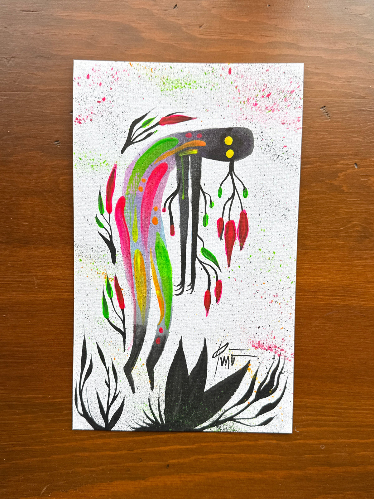 The Gravity of This | 9x5 Original Mixed Media Painting
