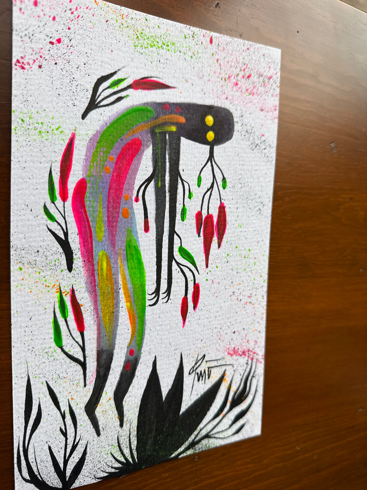 The Gravity of This | 9x5 Original Mixed Media Painting