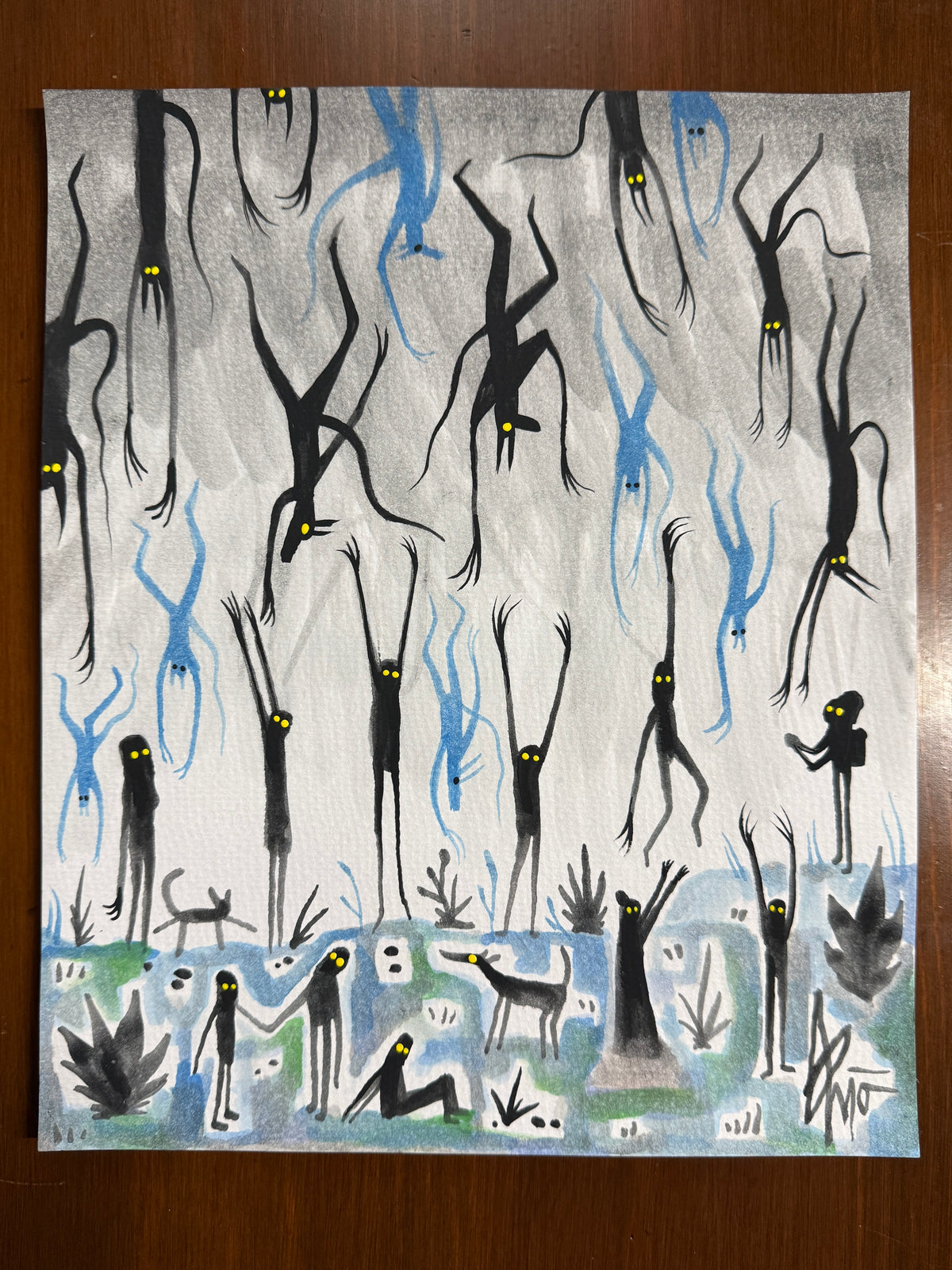 Where Are You Going. | 11x9 Acrylic Painting