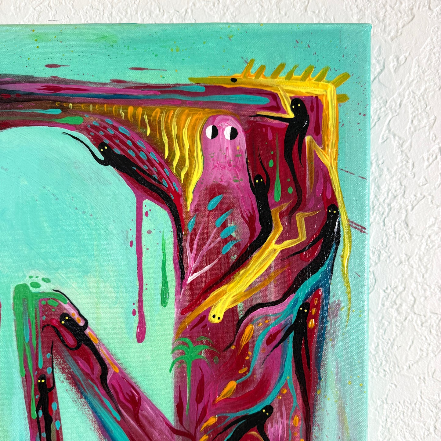 “Humbling The Ego”. Original Acrylic Painting on 24x20x1 Wrapped Canvas