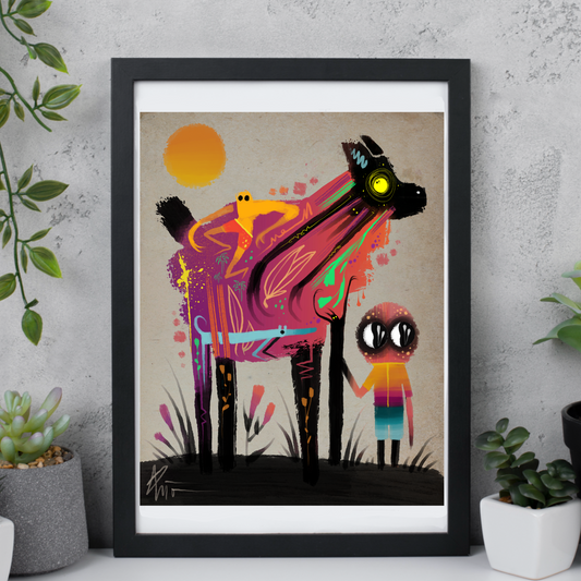 “I stood by you till sunrise” matte print.