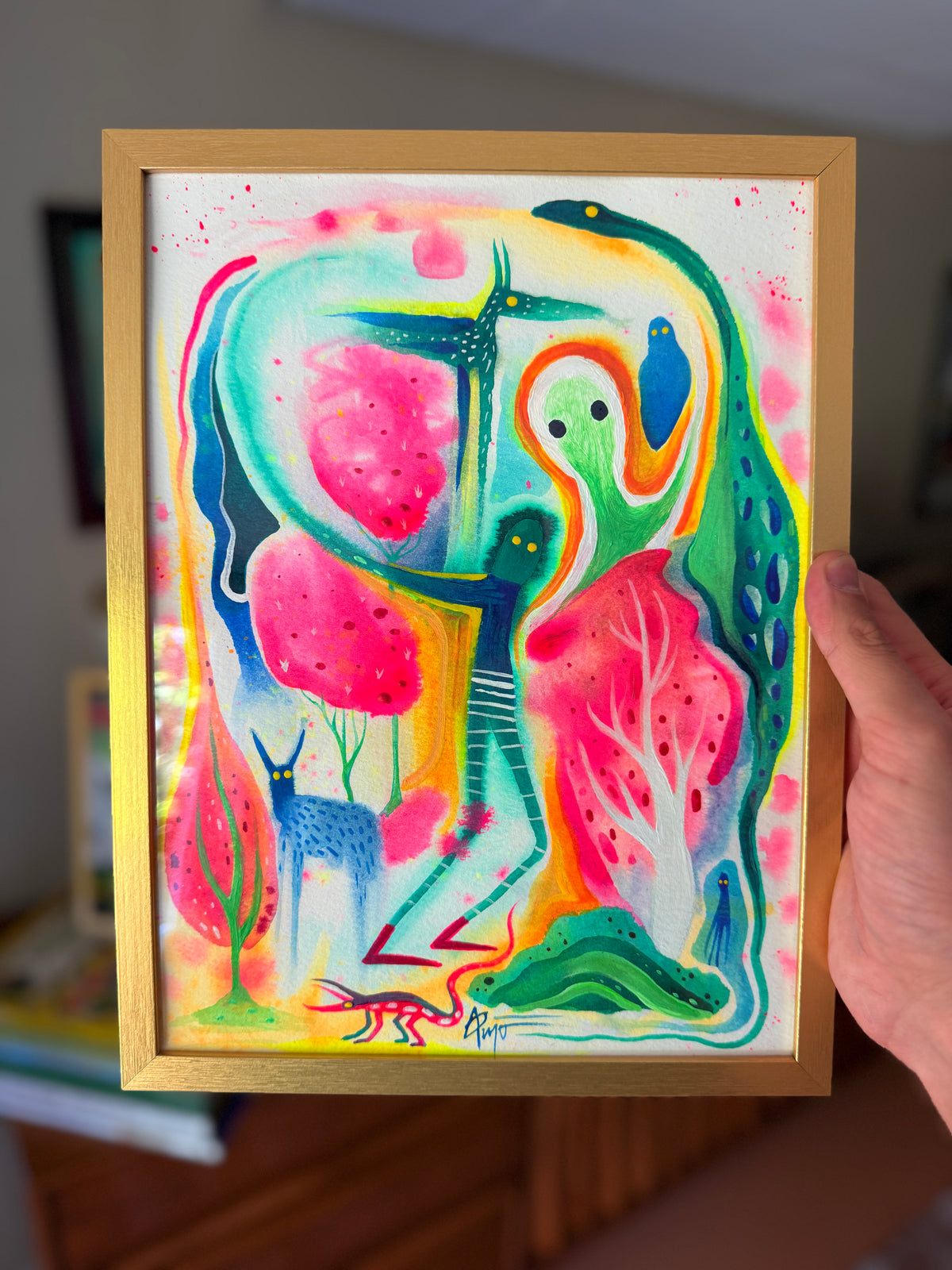 “Subconscious Stroll” original painting by BrooklynSnobs