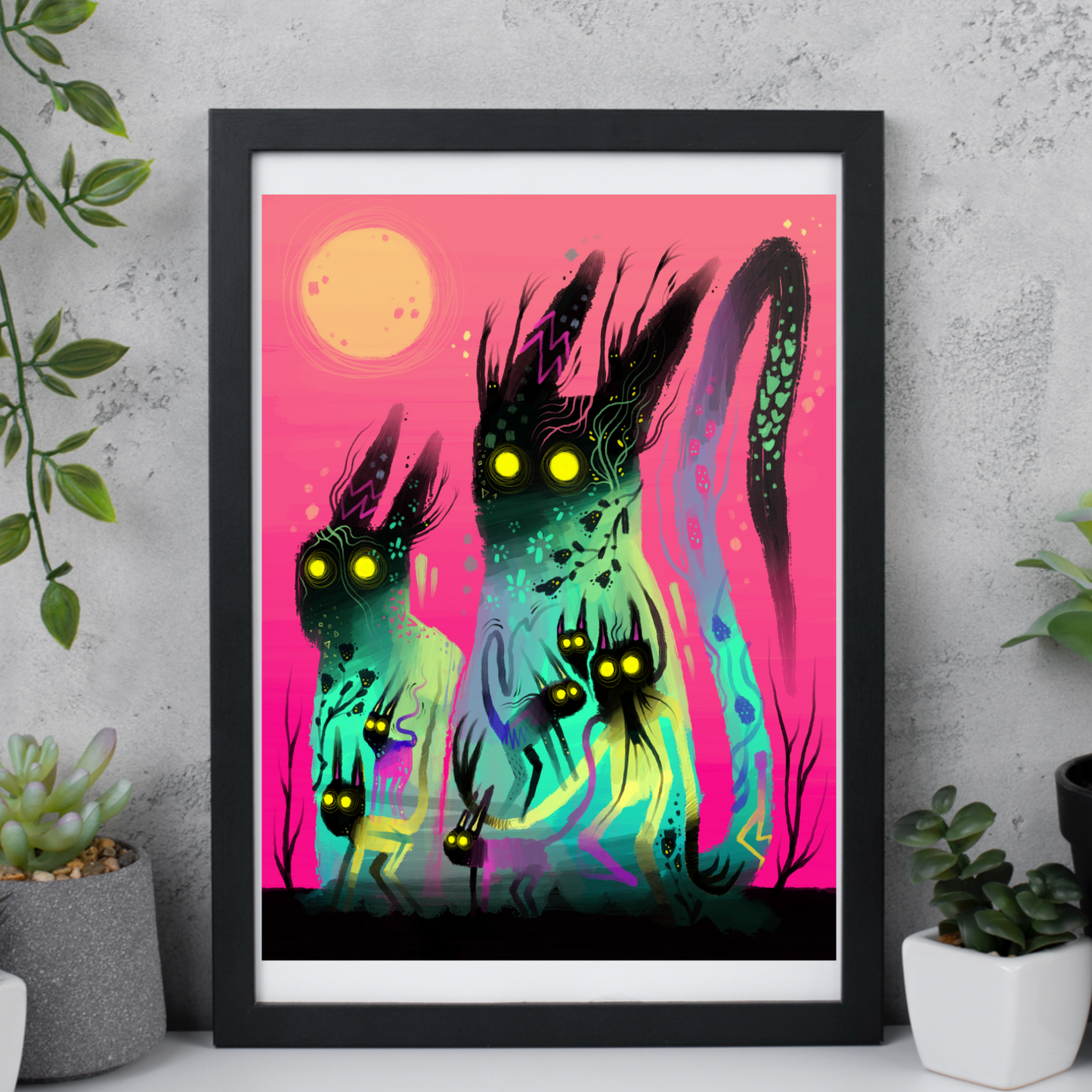 Watching The Madness. matte print.