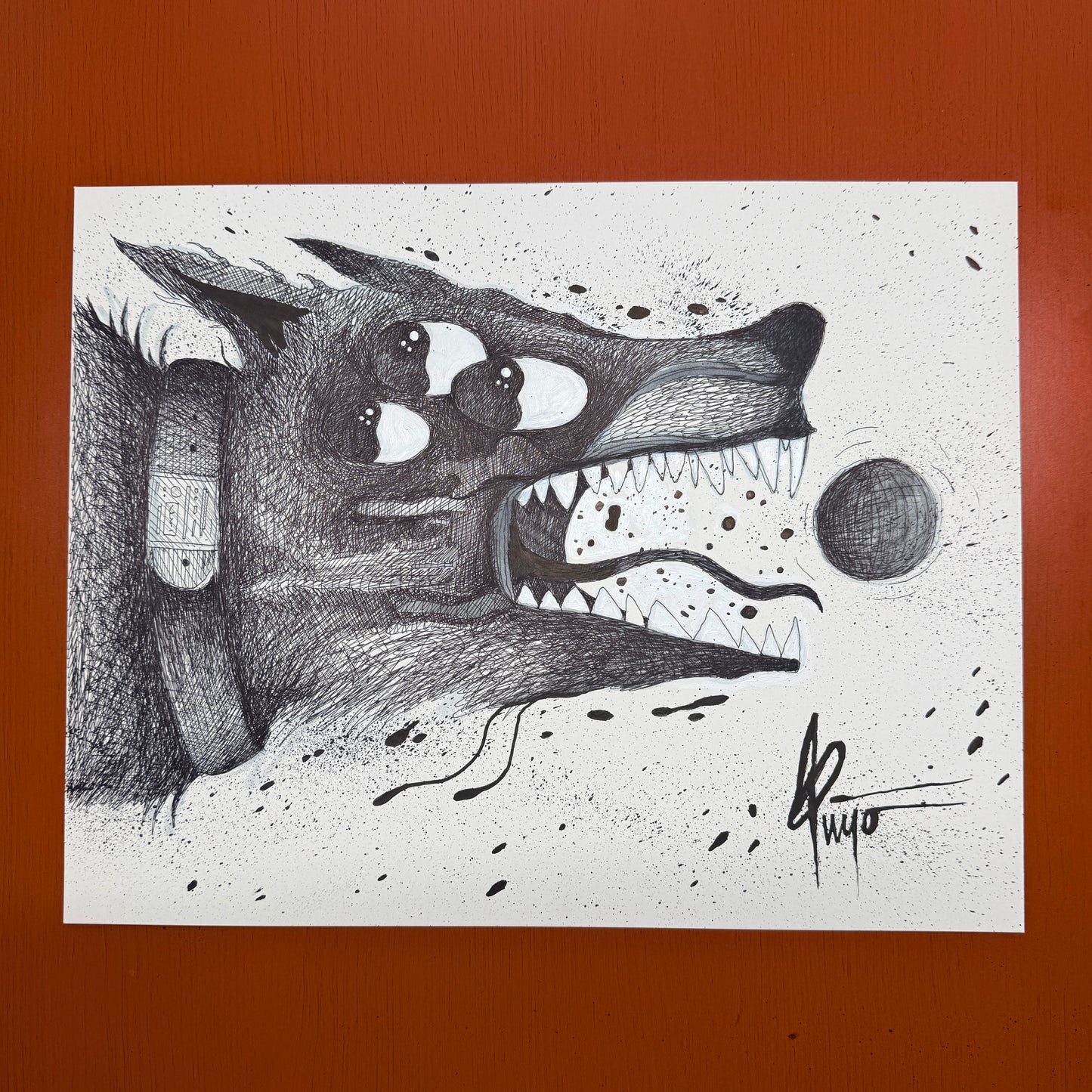 “Destroy Ball” original painting by BrooklynSnobs