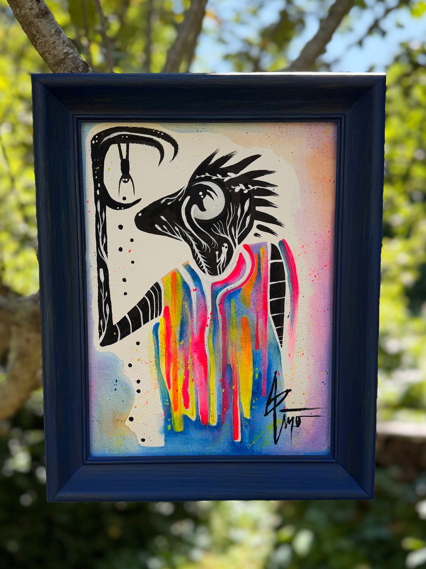 “Stealing from a Shadow” Original Painting by BrooklynSnobs