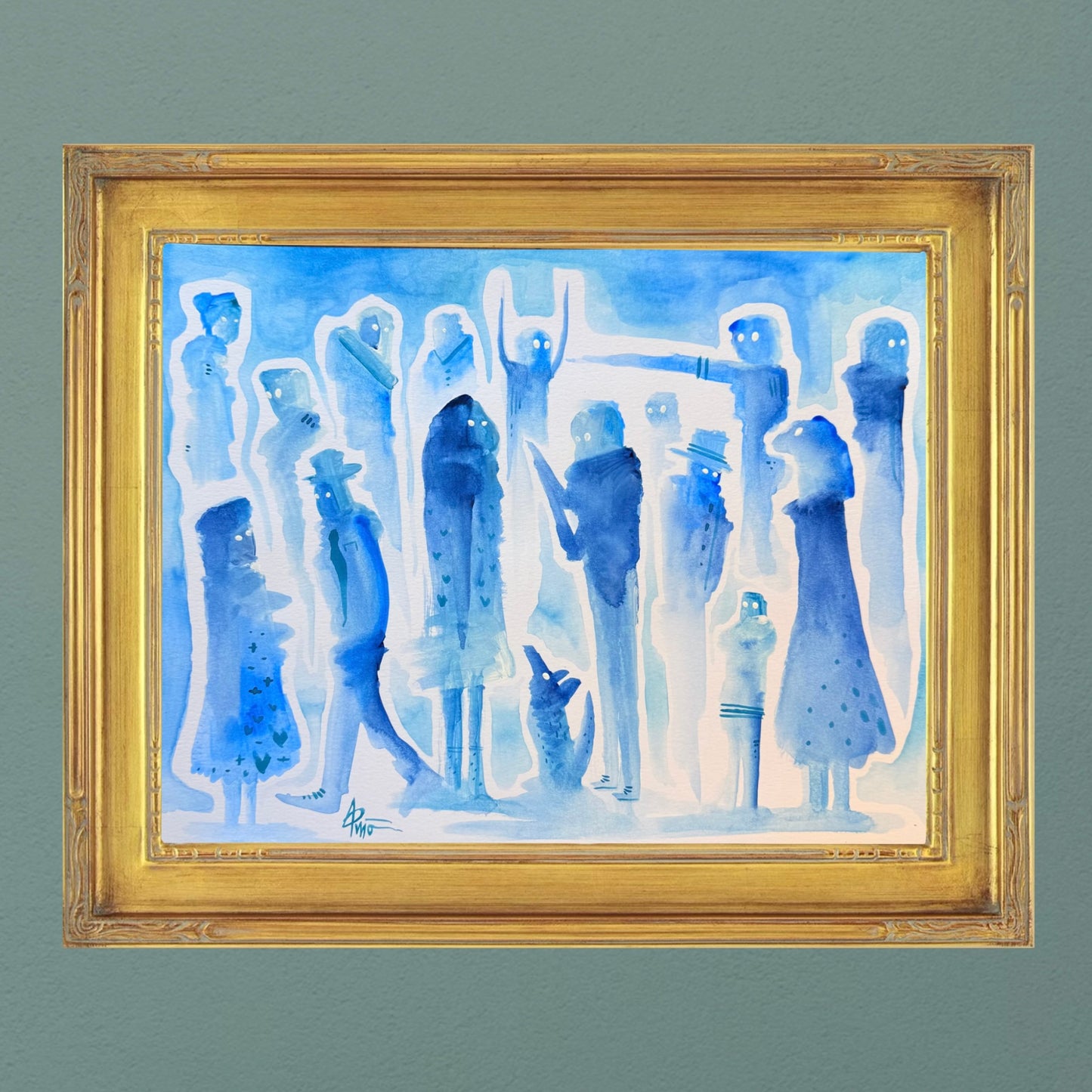 “Busy Bodies” Original Painting by BrooklynSnobs
