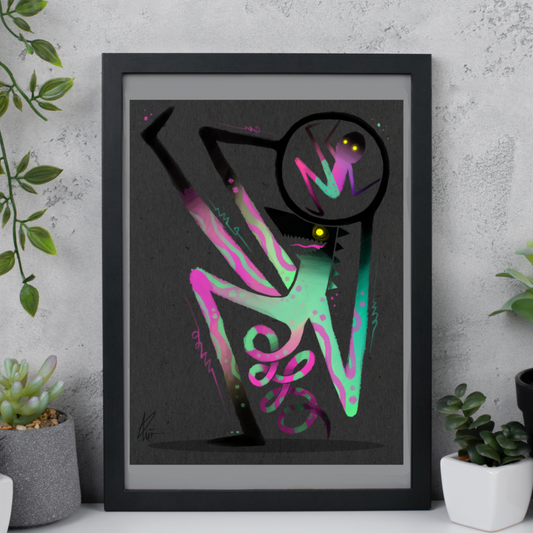 “Carried By Instinct” matte print.