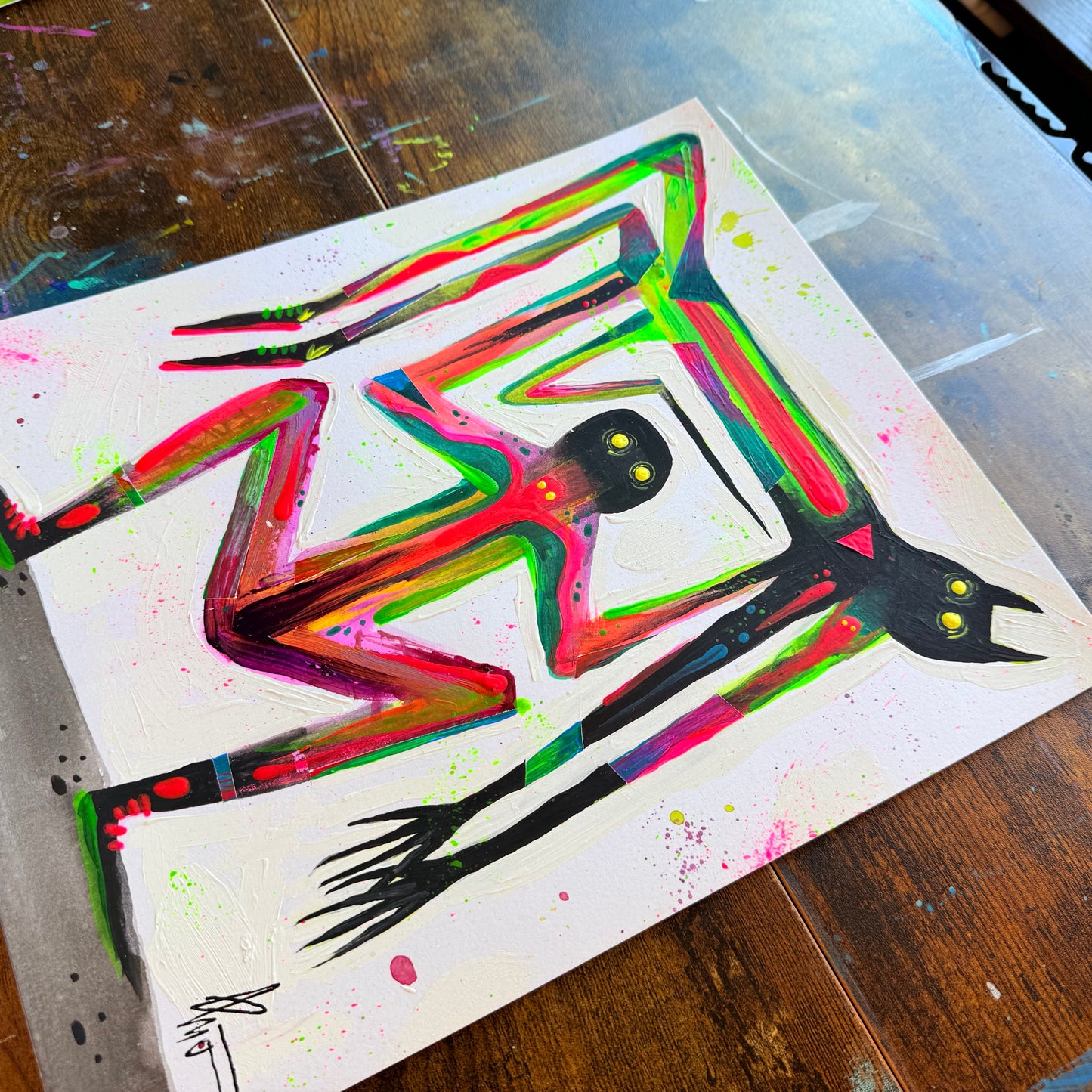 “Throw my Demon” Original Painting by BrooklynSnobs