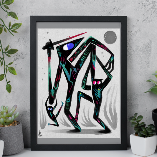 “Me, Myself, & I” matte print.