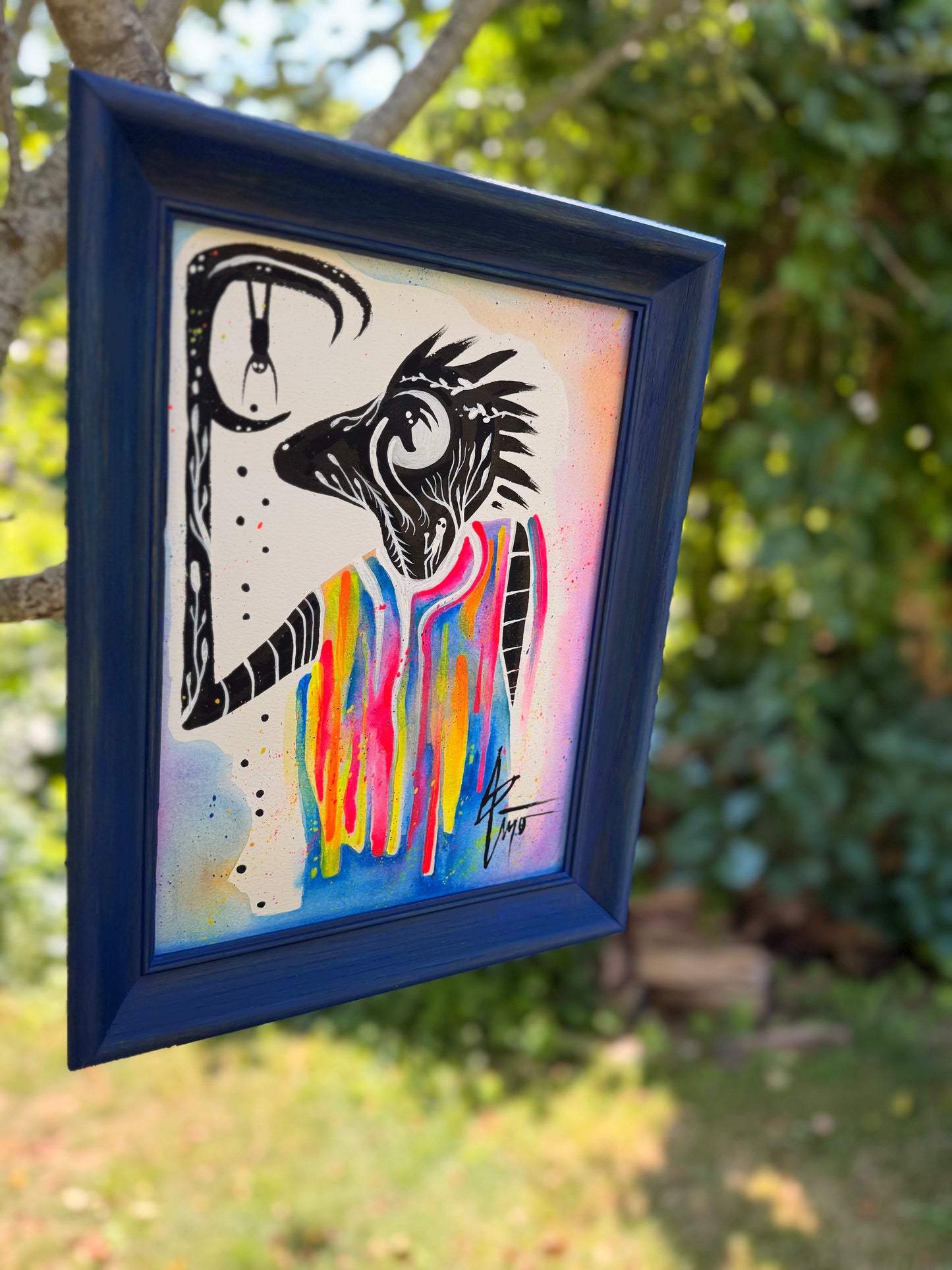 “Stealing from a Shadow” Original Painting by BrooklynSnobs