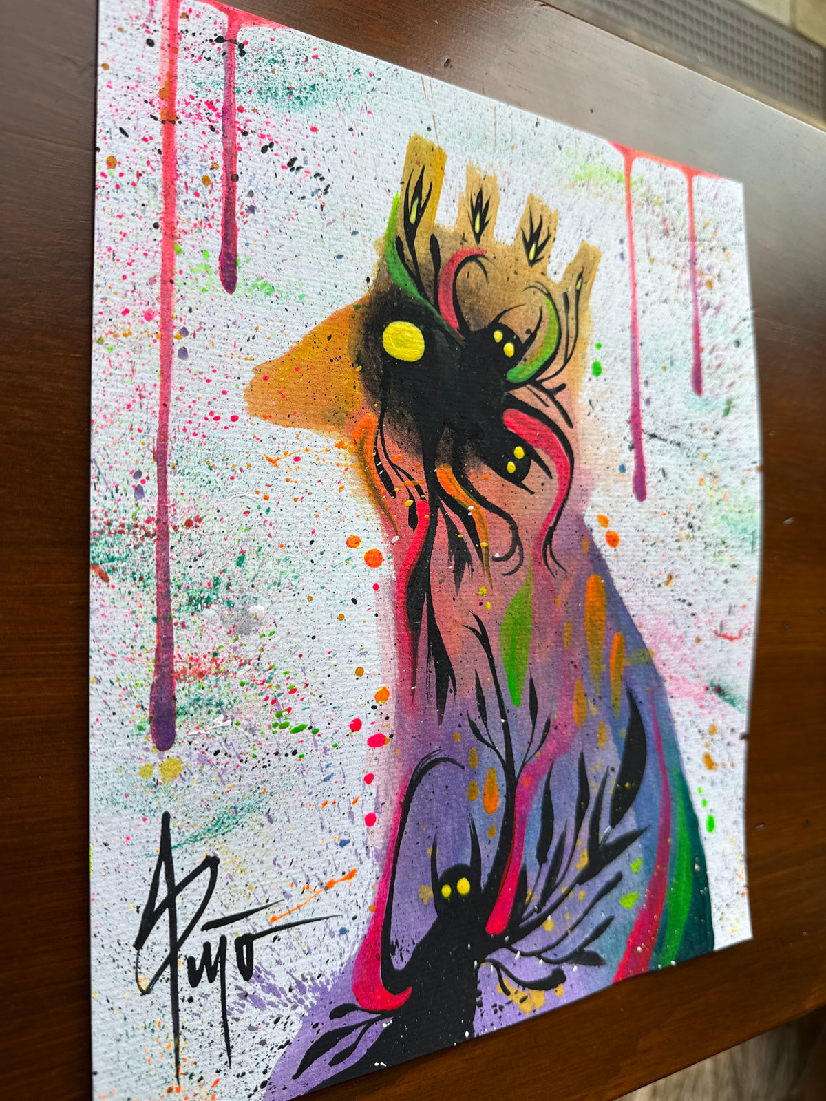Corrupted King | 11x9 Original Mixed Media Painting
