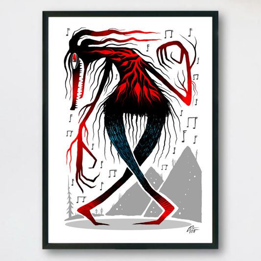 "The first creature to ever dance" print.