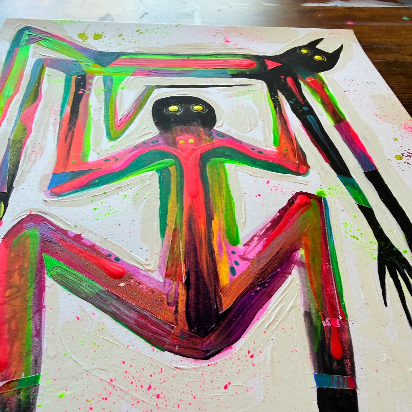 “Throw my Demon” Original Painting by BrooklynSnobs