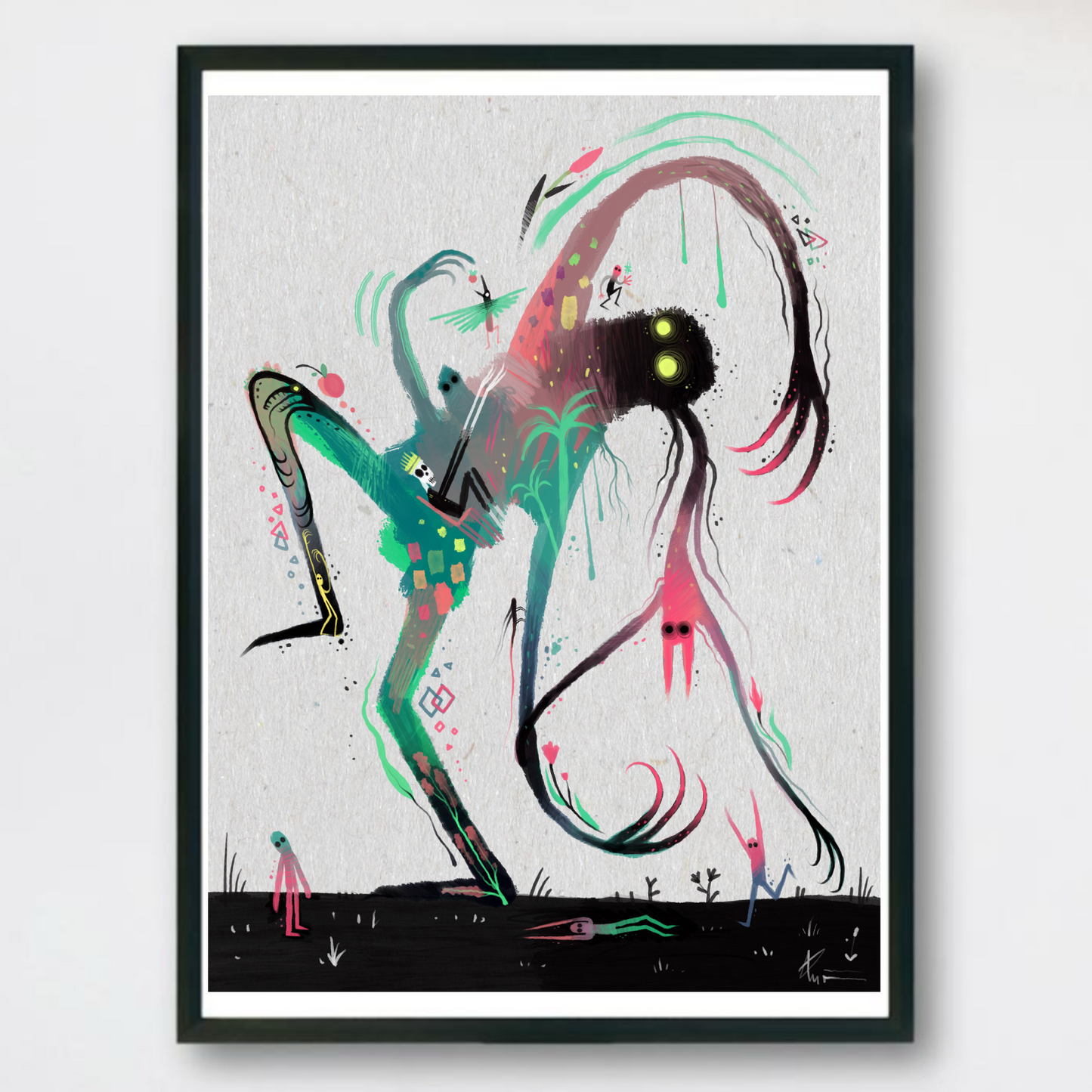 “The Creature Made of Noise" matte print.
