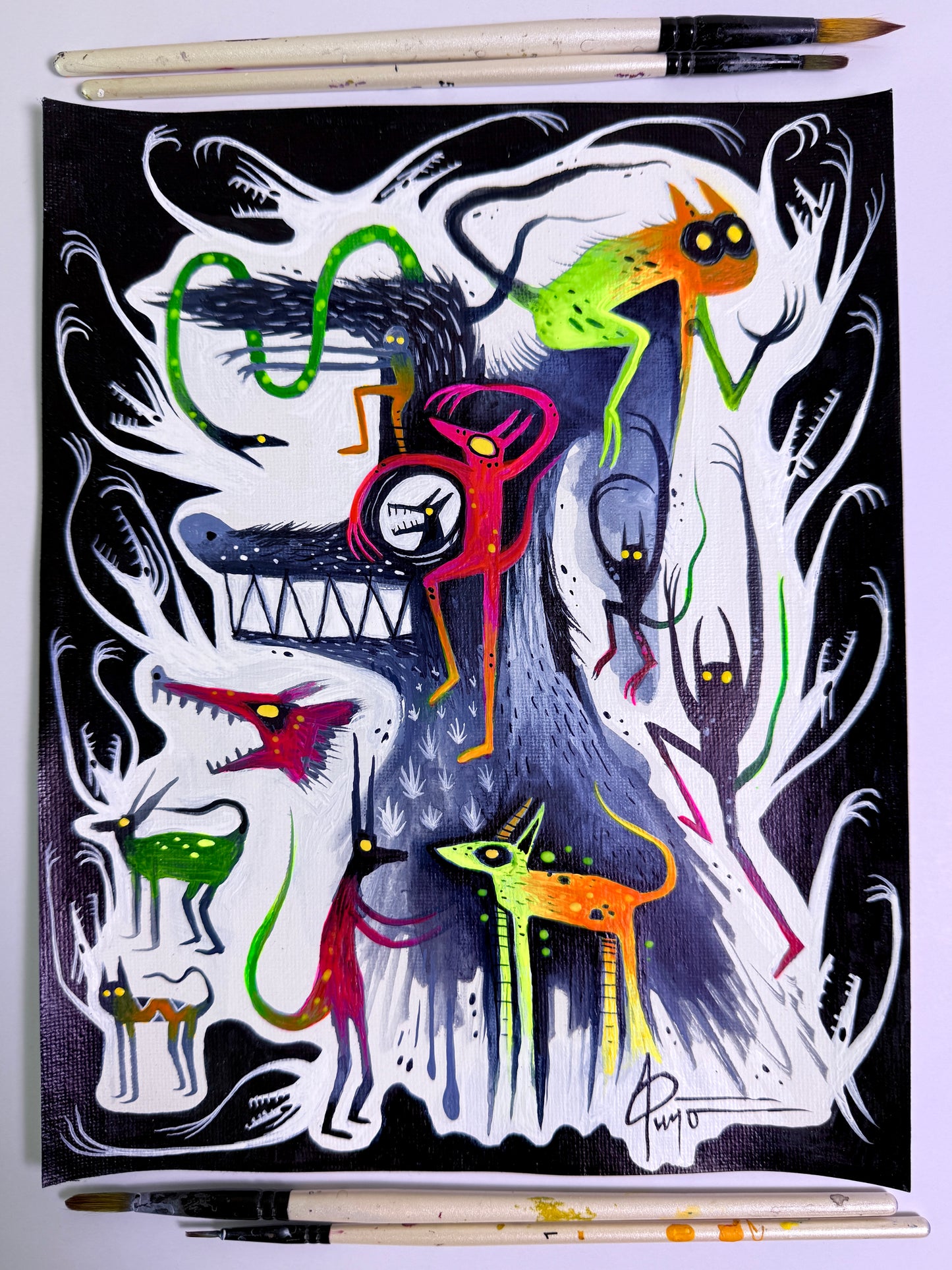 I’m Wild. Original Painting 8x10 Canvas