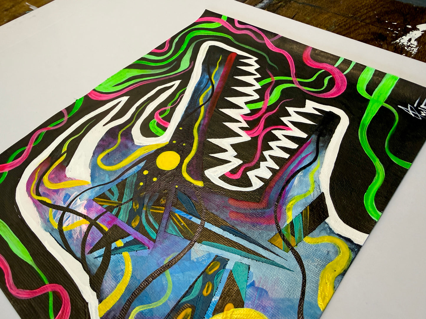 The Energy Within. Original Painting 8x10 Canvas