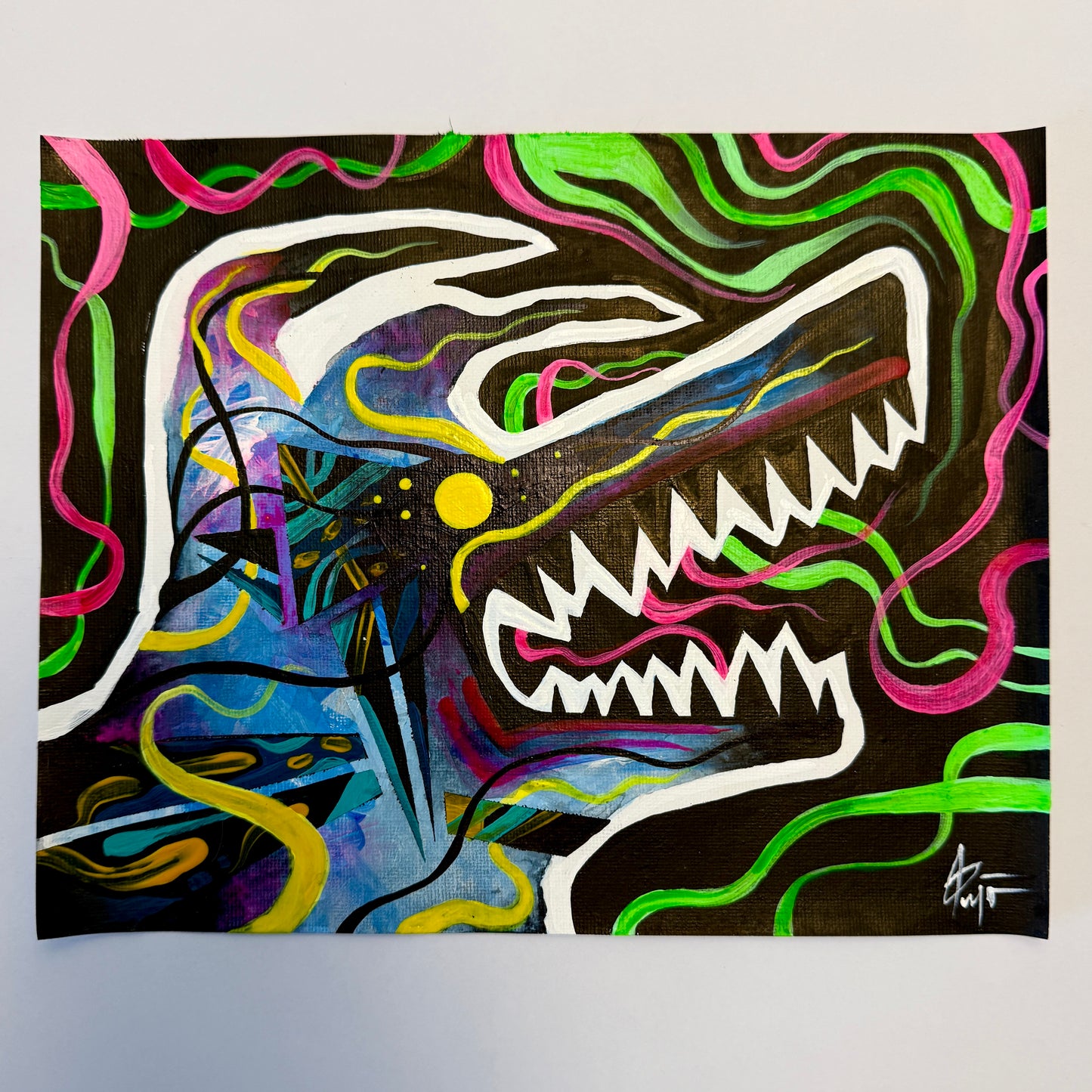 The Energy Within. Original Painting 8x10 Canvas