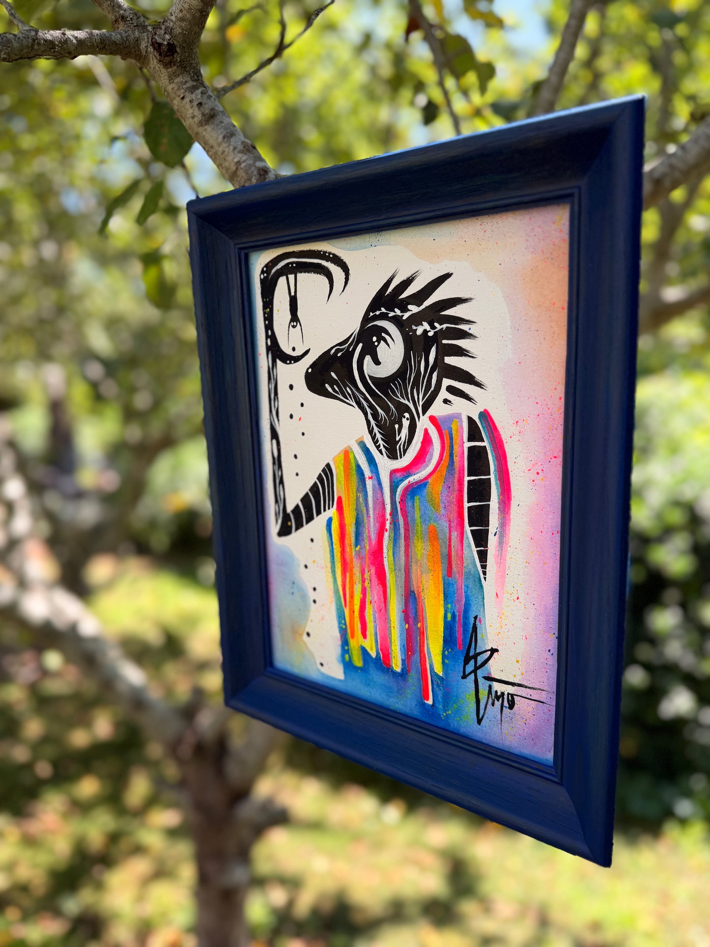 “Stealing from a Shadow” Original Painting by BrooklynSnobs