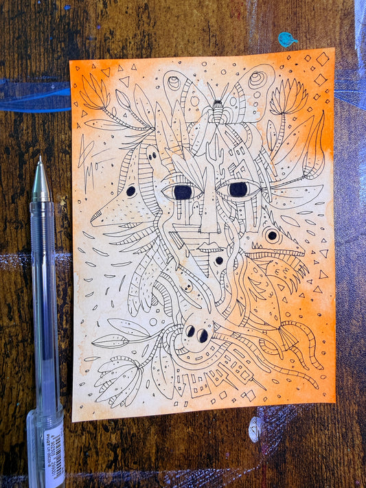 We are Everything. Original Painting 6x4