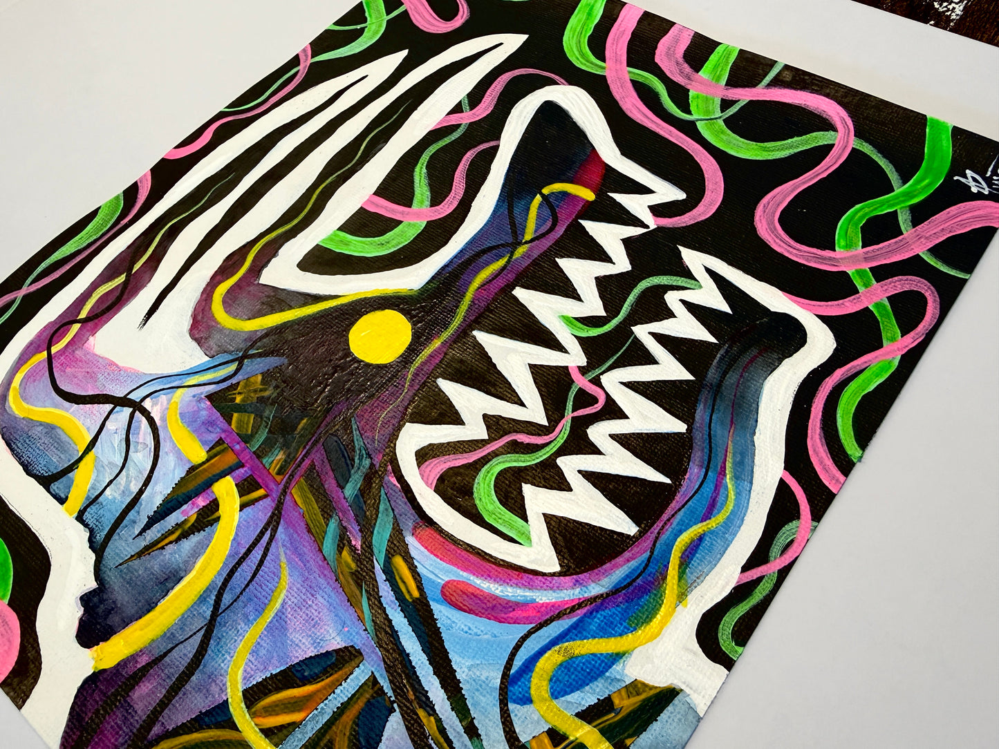 The Energy Within. Original Painting 8x10 Canvas