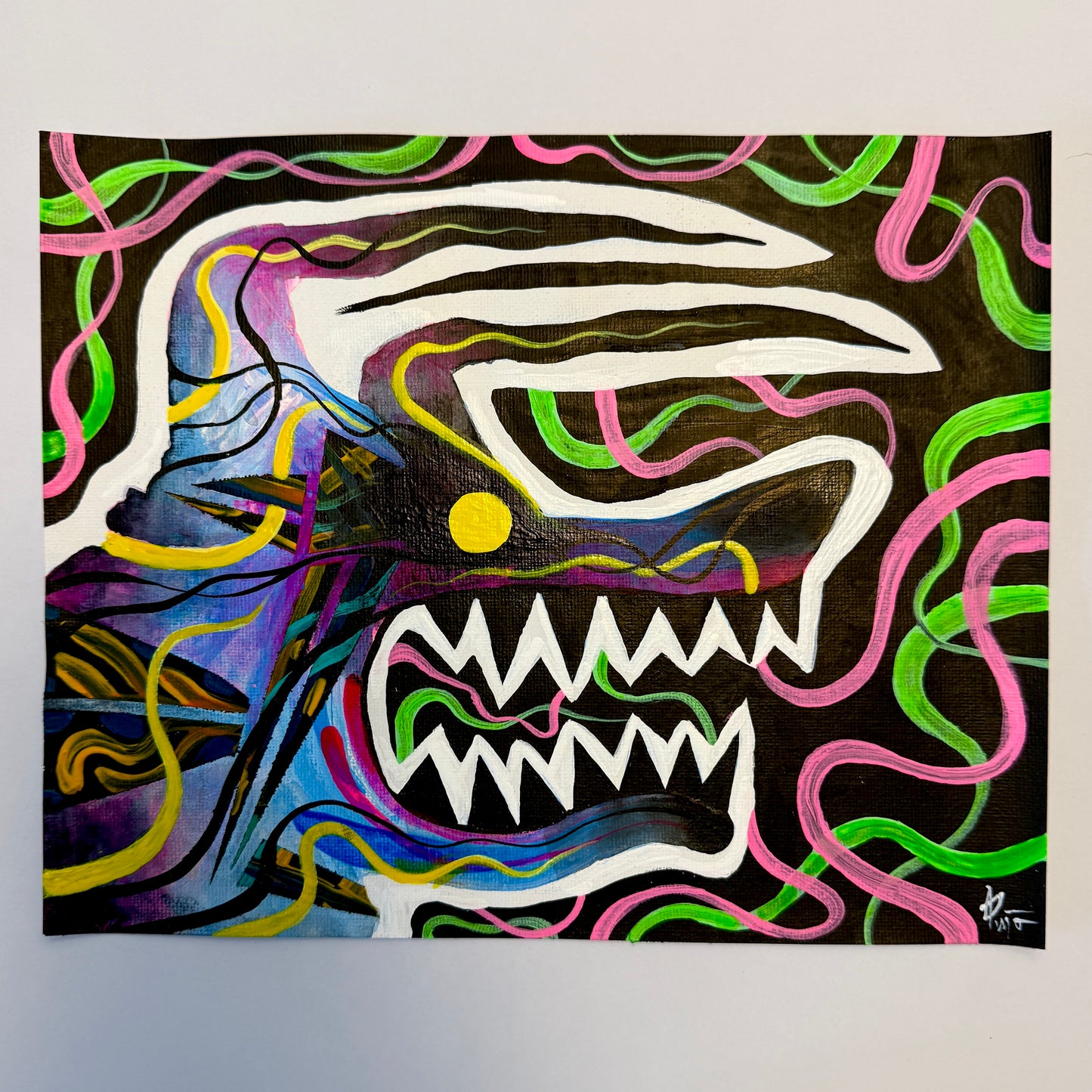 The Energy Within. Original Painting 8x10 Canvas