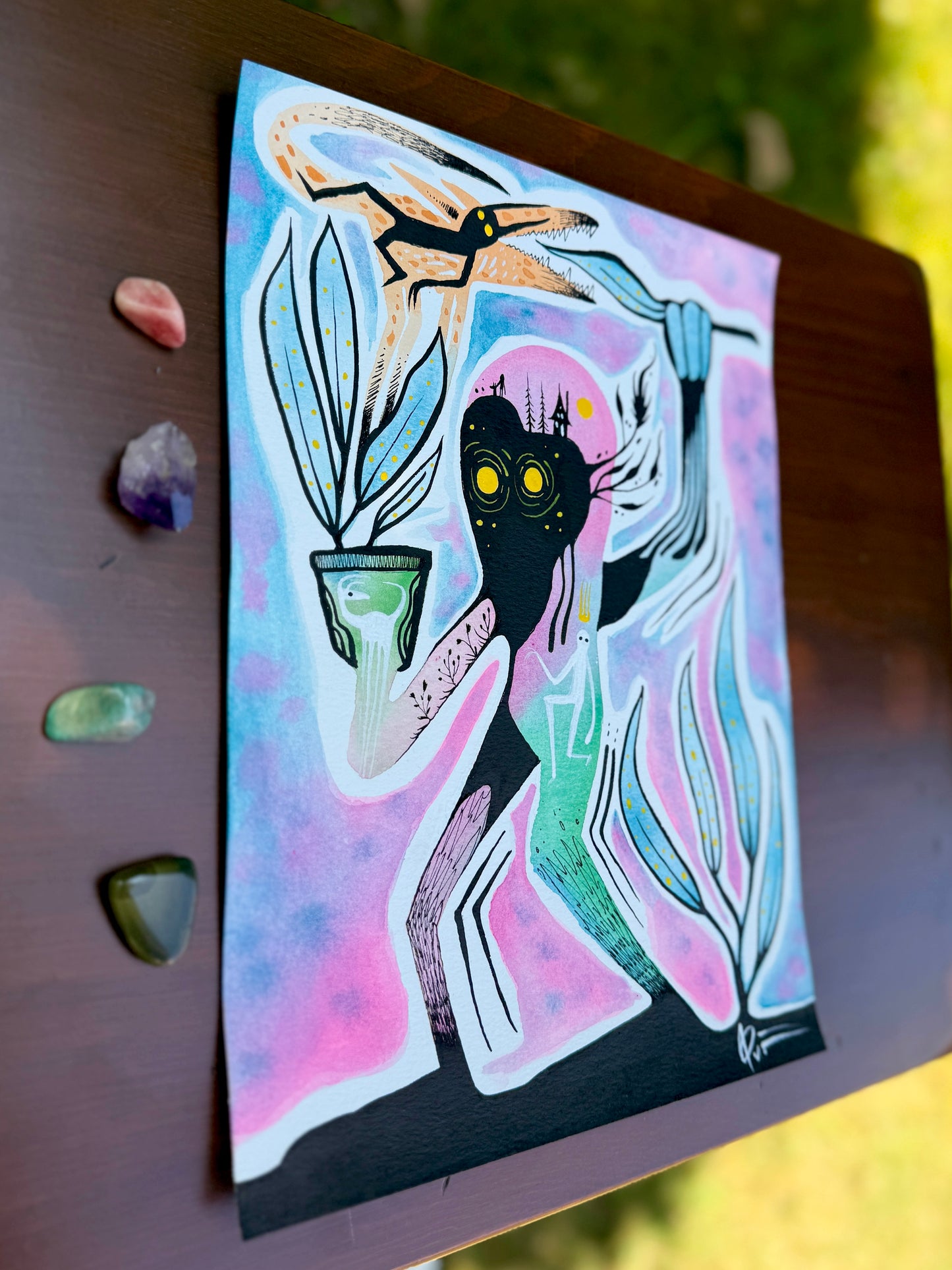 “Don’t Bite The Hand” original painting by BrooklynSnobs