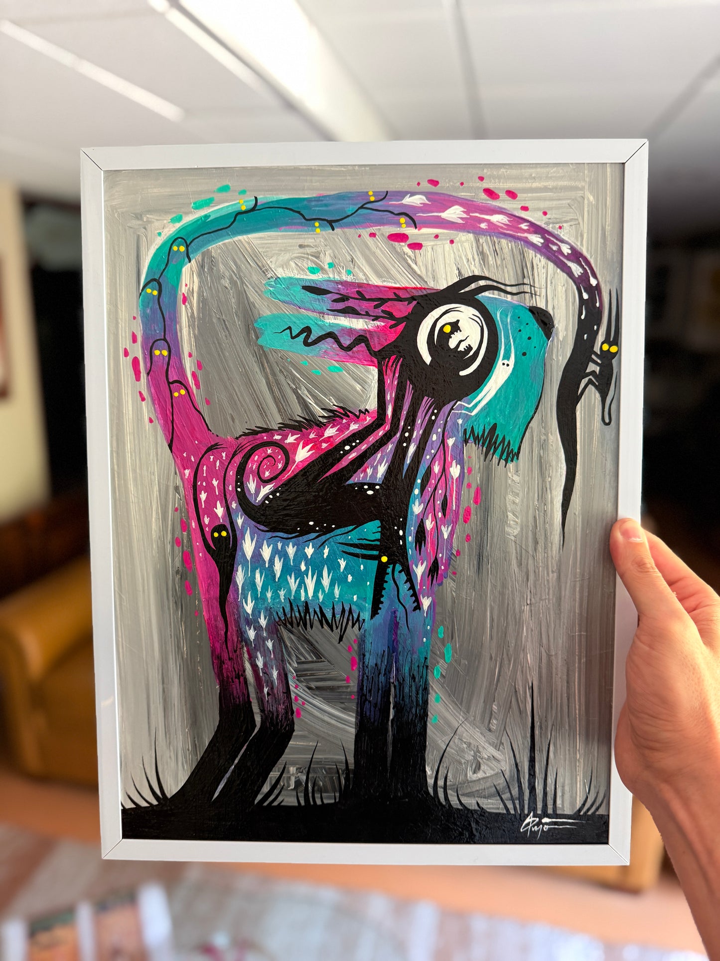 “The Curiosity of a Creature” Original Painting by BrooklynSnobs