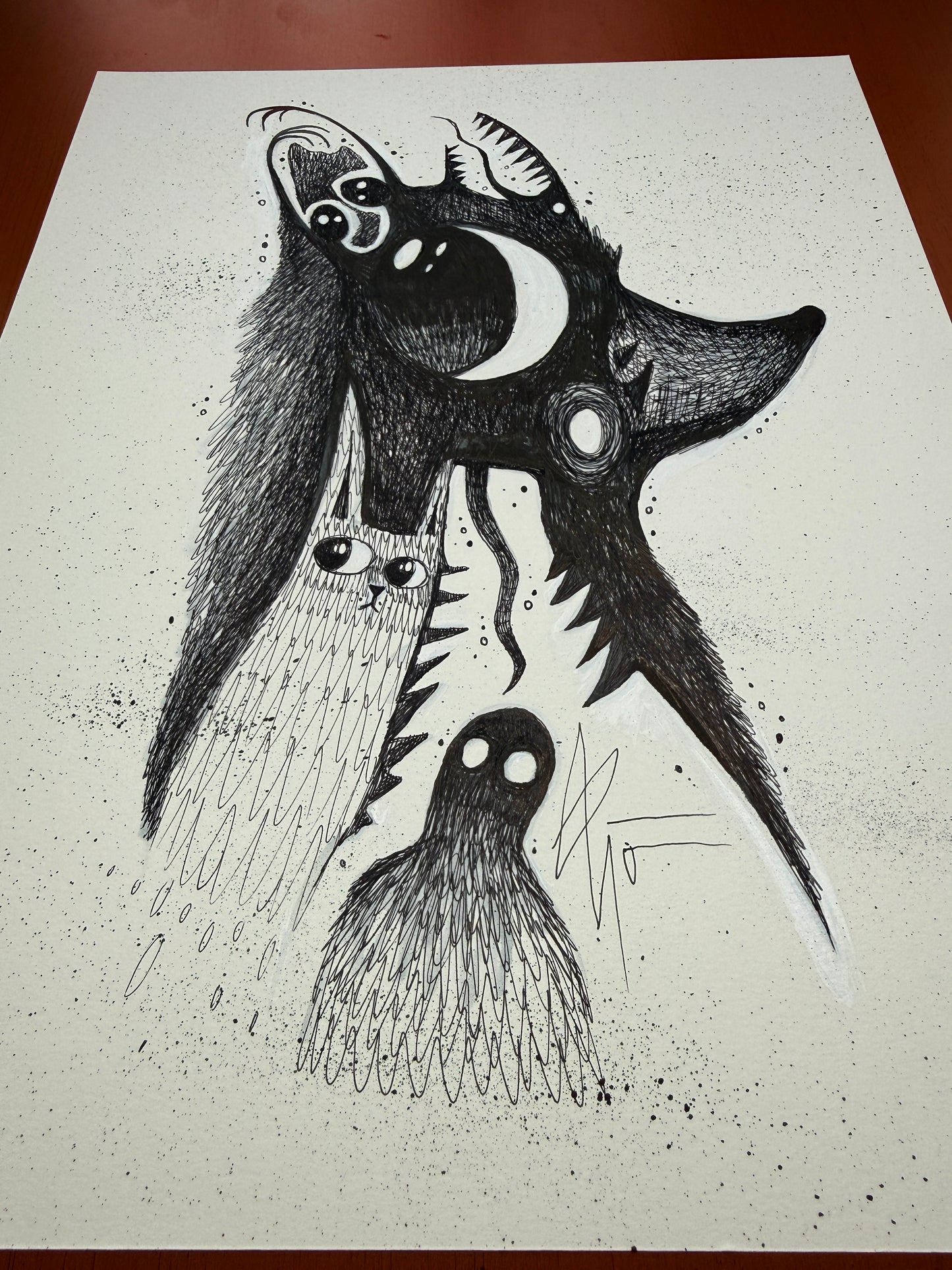 “Innocent Eyes and a Broken Spirit.” original painting by BrooklynSnobs