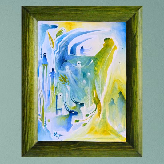 “Speaking of Fiction” Original Painting by BrooklynSnobs