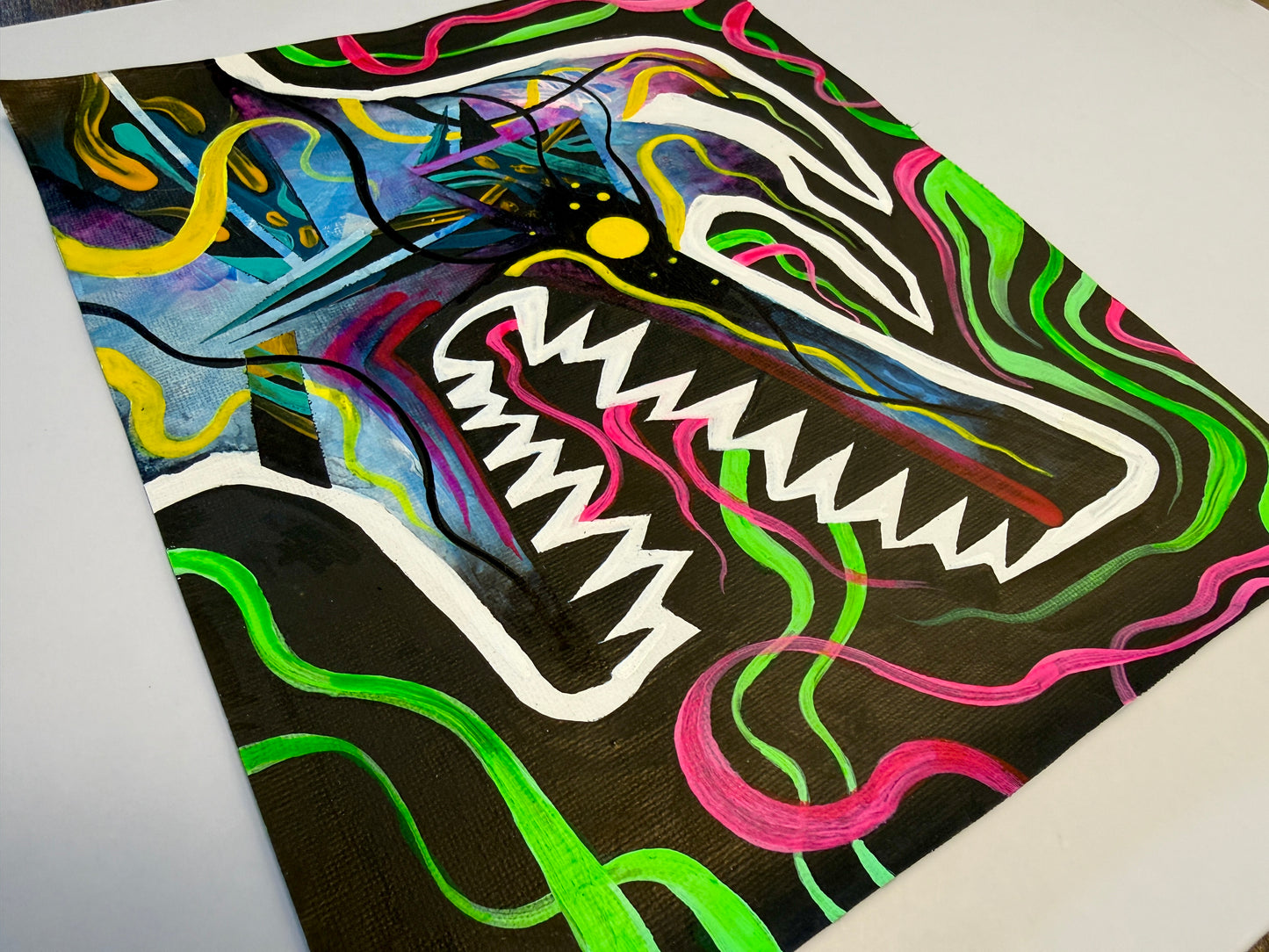 The Energy Within. Original Painting 8x10 Canvas
