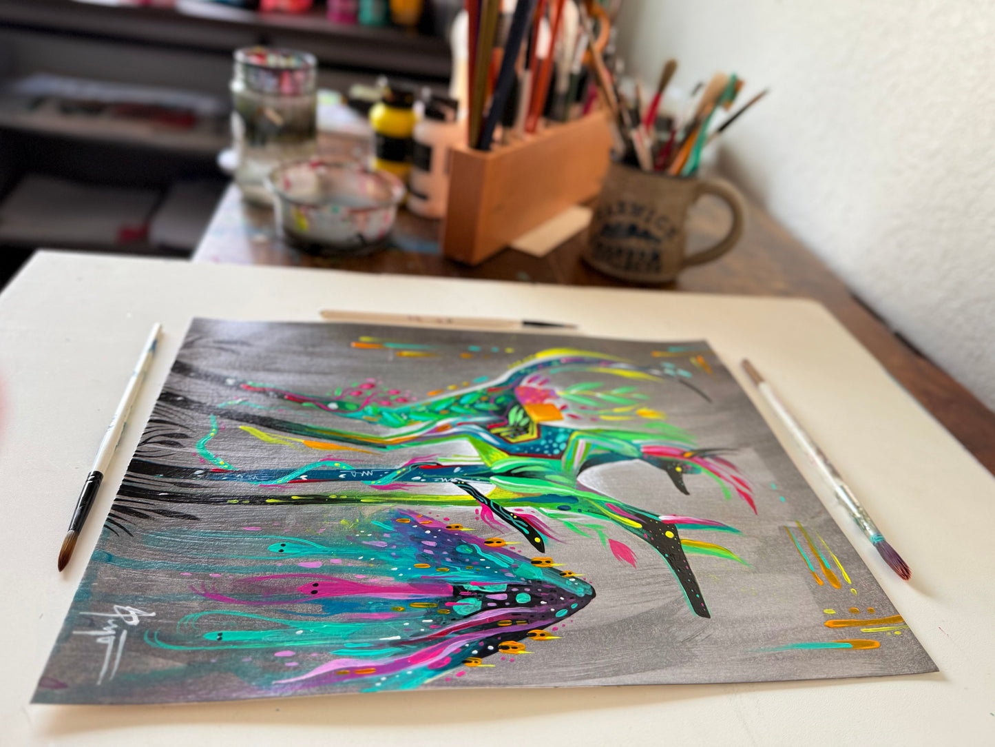 Last Look Before Leaving Home – Original Acrylic Painting