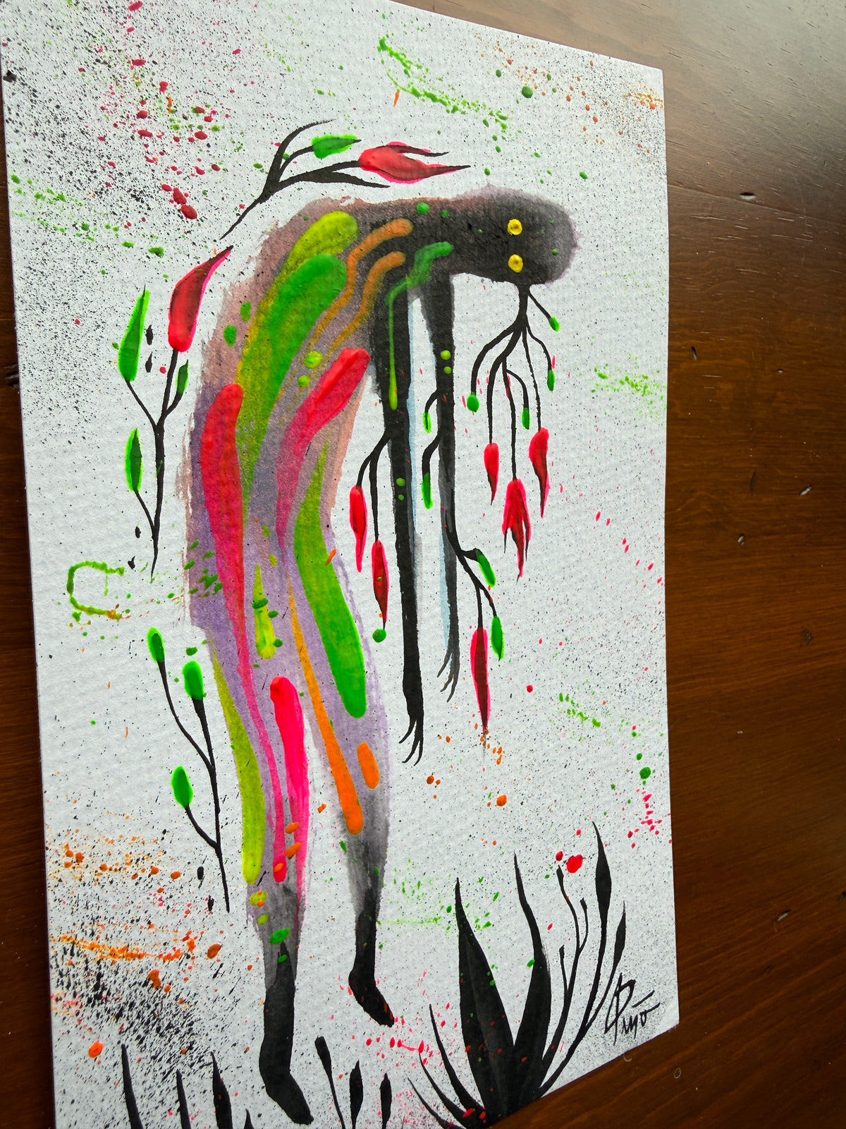 The Gravity of This | 9x5 Original Mixed Media Painting