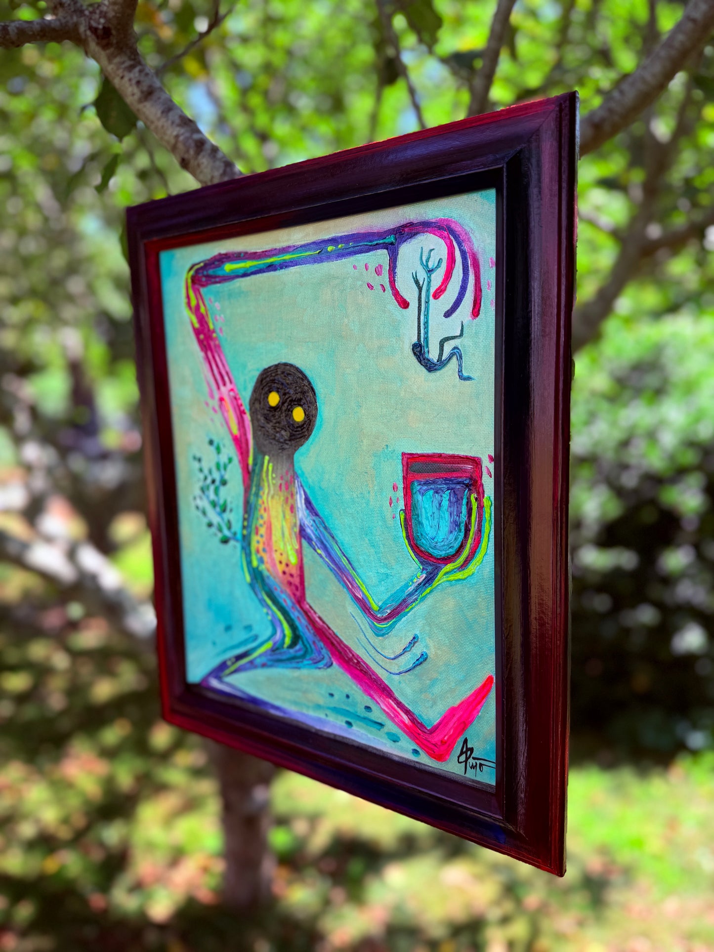 "Life Is Either Testing or Teasing Me." Original Painting by BrooklynSnobs
