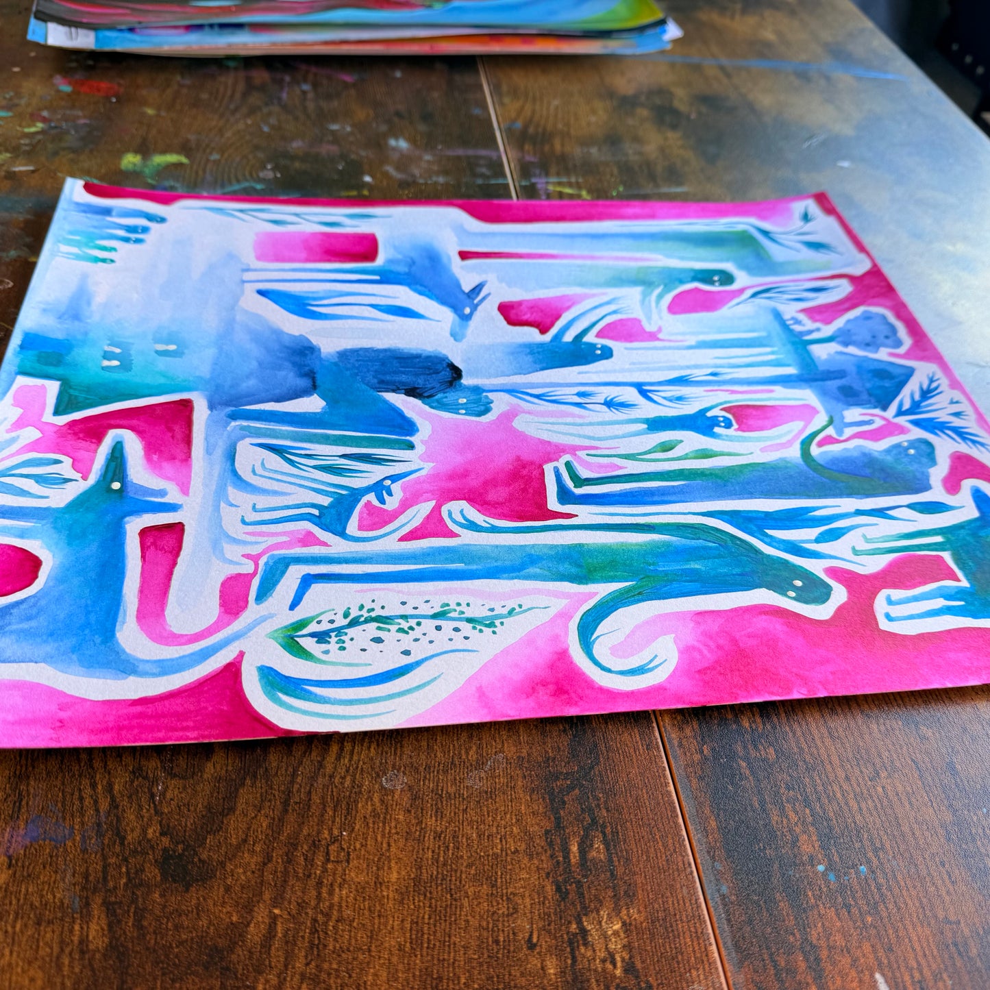 “Lost and Found” Original Painting by BrooklynSnobs