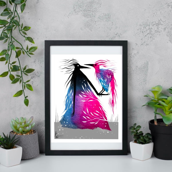 "Inspired by your beauty" print.